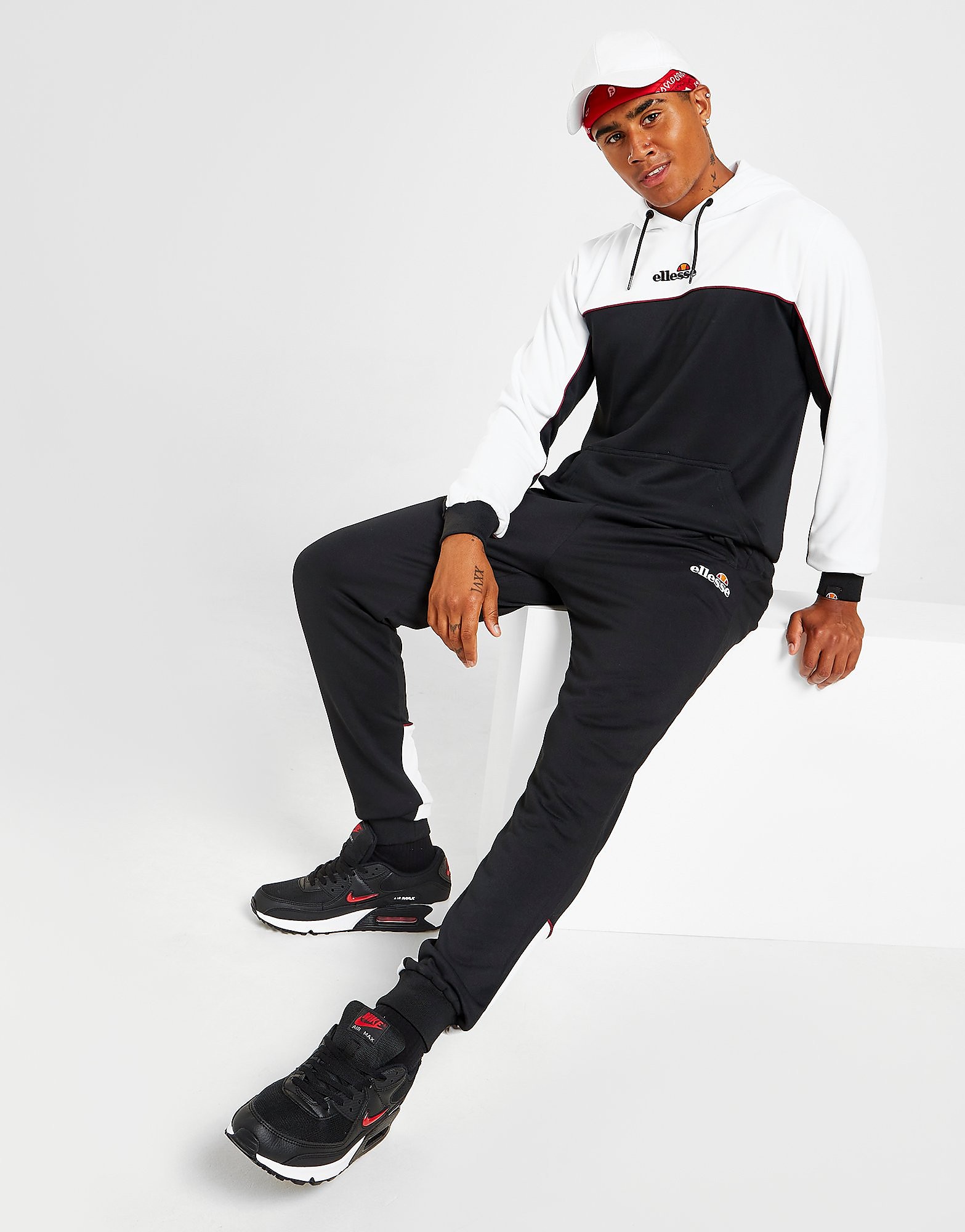 

Ellesse Victoro Poly Overhead Tracksuit - Only at JD - Black - Mens, Black