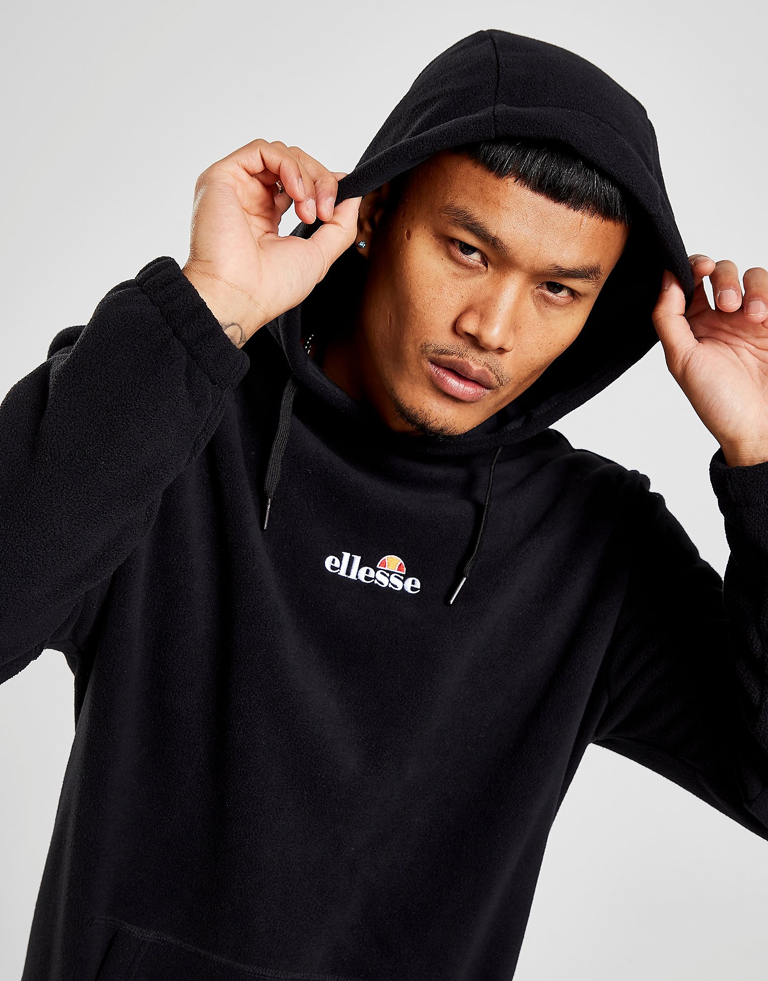 

Ellesse Montrisa Polar Fleece Overhead Hoodie - Only at JD - Black - Mens, Black