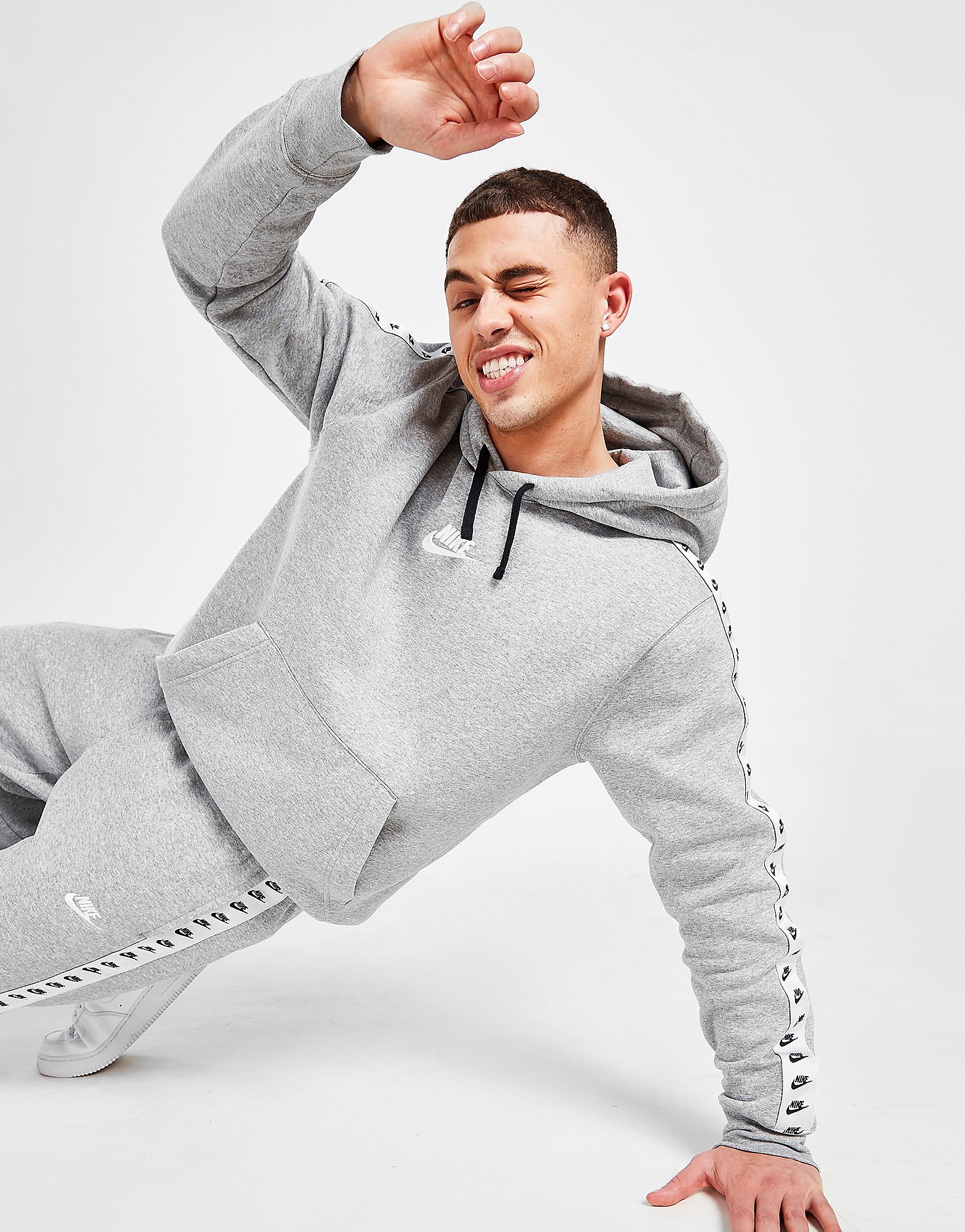 

Nike Zeus Tape Hoodie - Grey - Mens, Grey