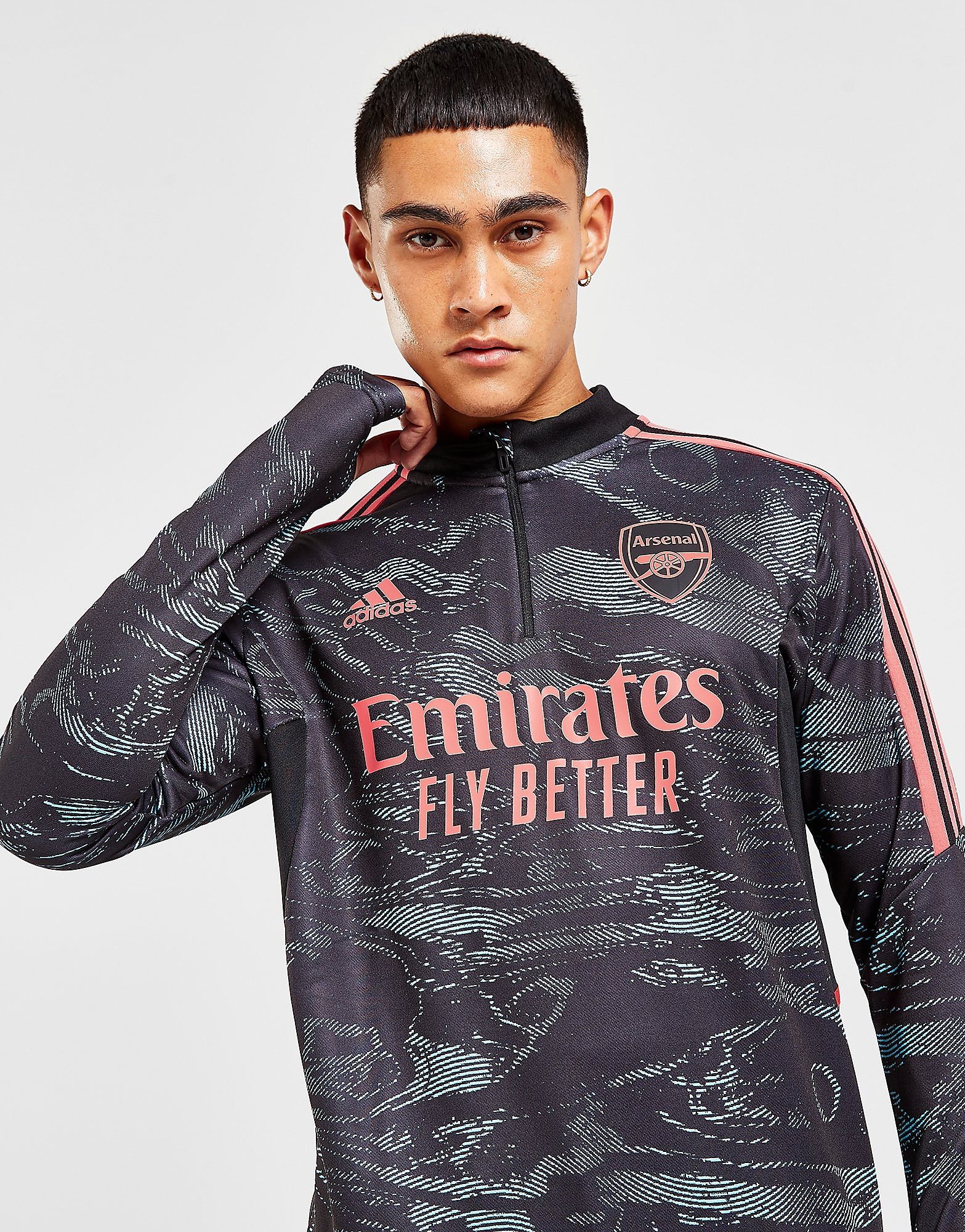

adidas Arsenal FC Training Top - Bliss Blue / Black - Mens, Bliss Blue / Black