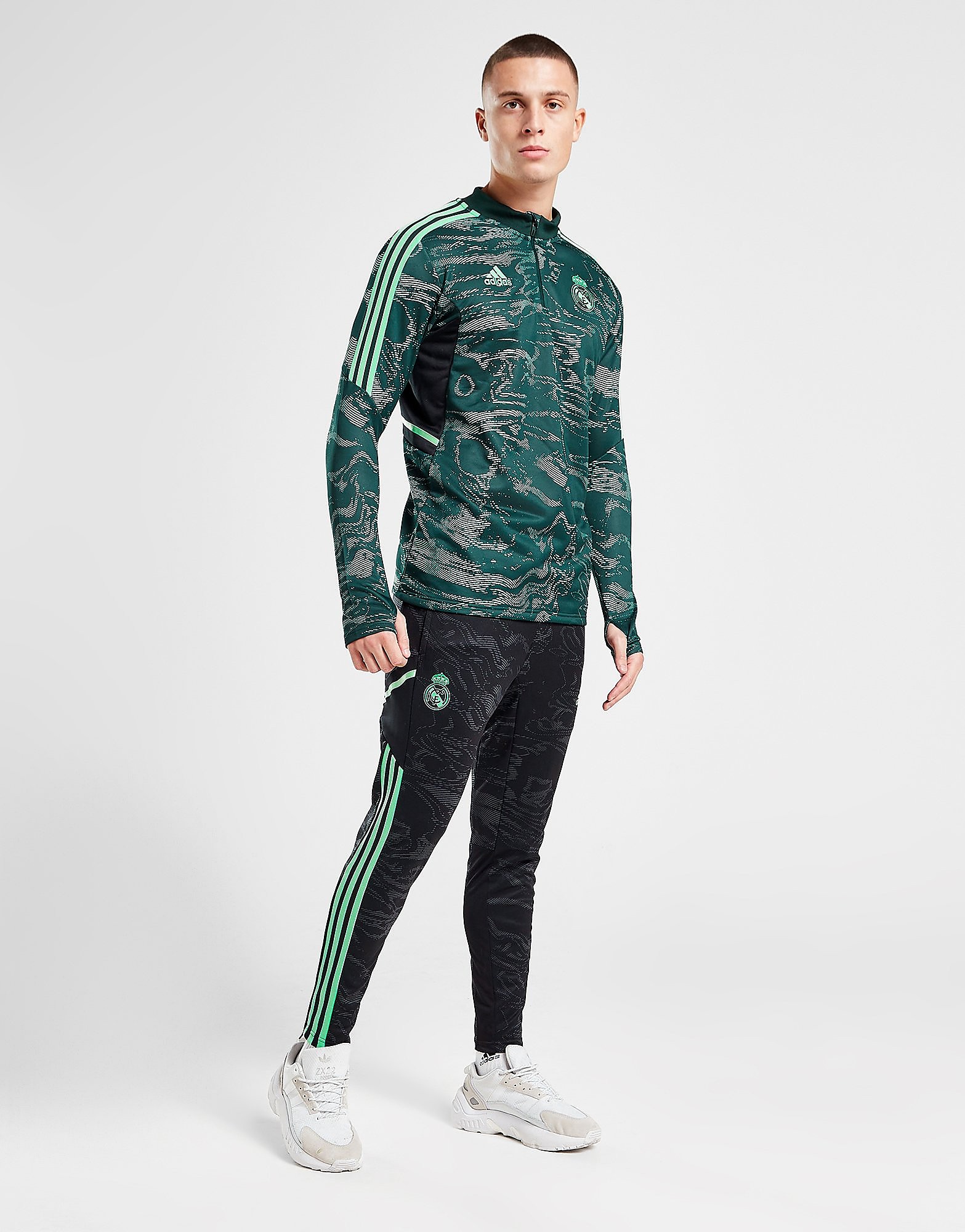 

adidas Real Madrid Training Pants - Carbon / Black - Mens, Carbon / Black