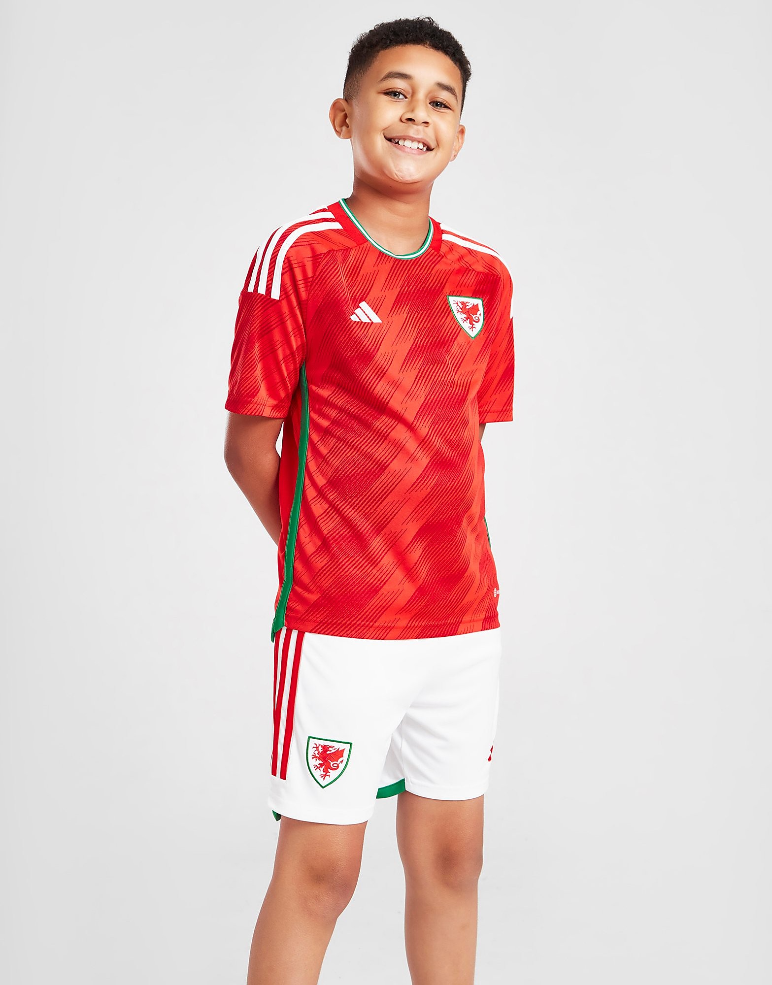 

adidas Wales 2022 Home Shorts Junior - White - Kids, White