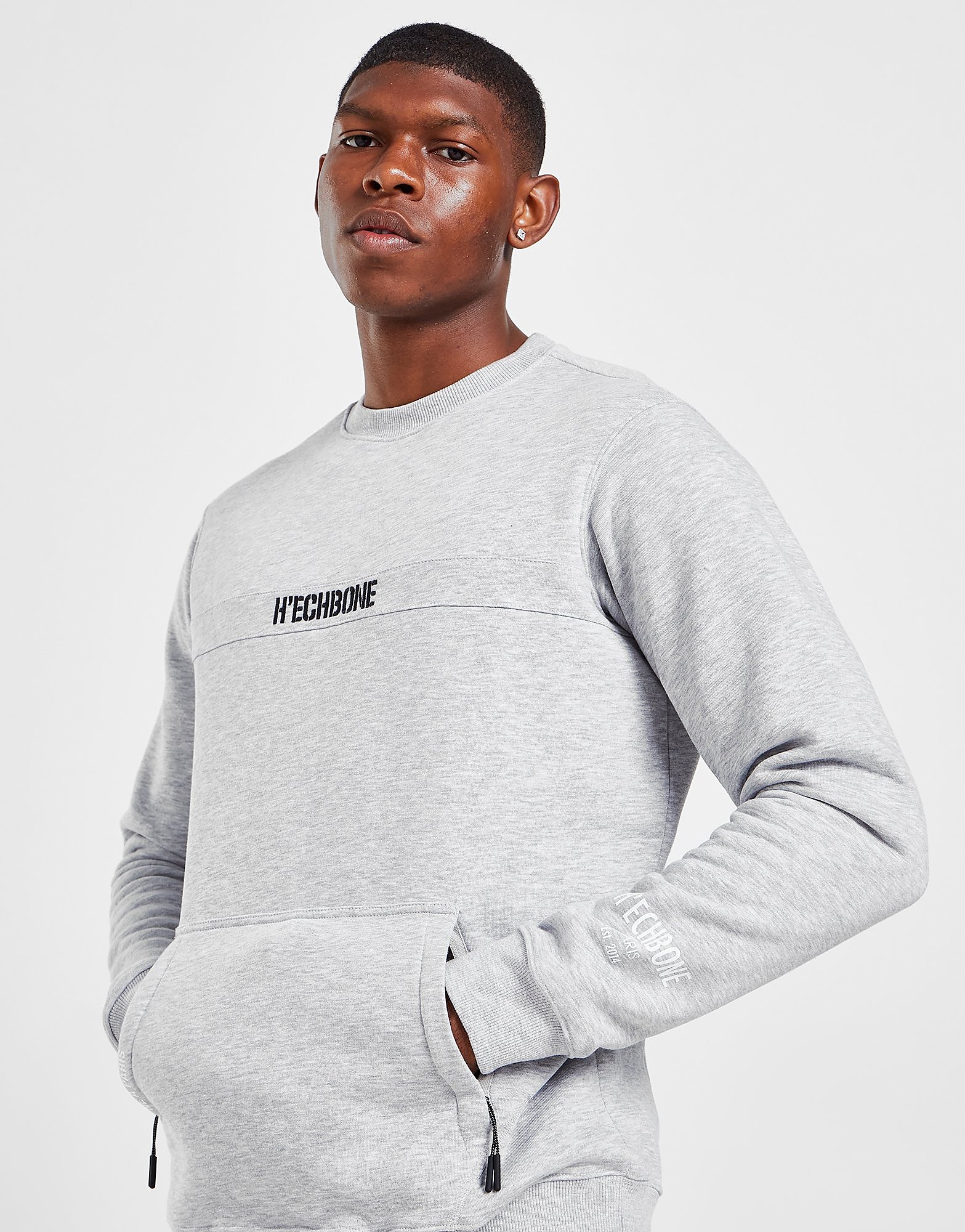 HECHBONE Sweatshirt - Only at JD - Cinzento - Mens, Cinzento