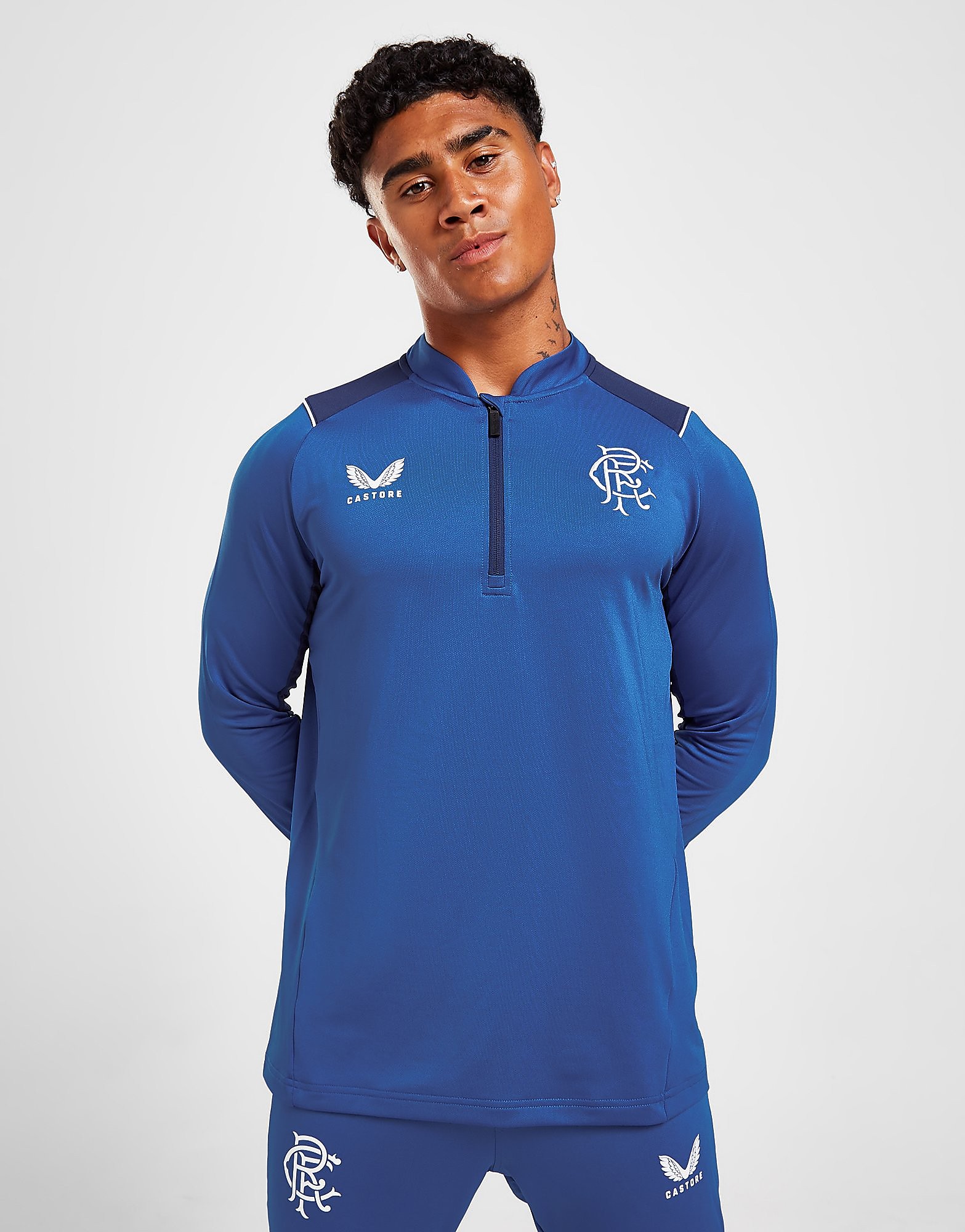 

Castore Rangers FC 2022/23 Training 1/4 Zip Top - Blue - Mens, Blue