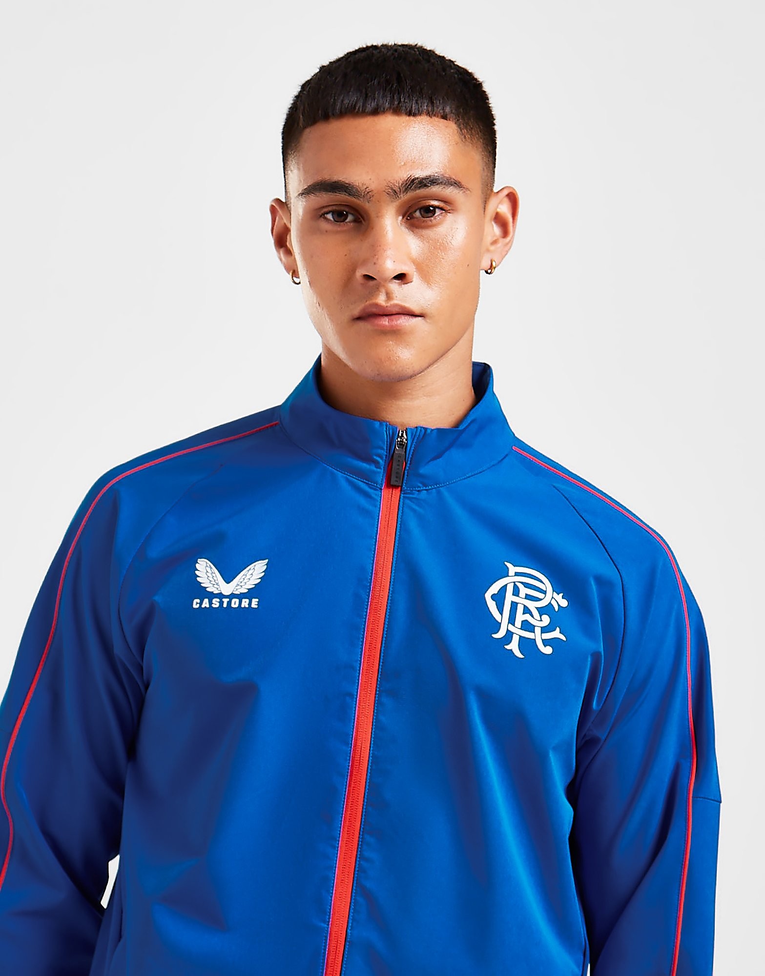 Castore Rangers FC 2022/23 Anthem Jacket - Blue - Mens, Blue