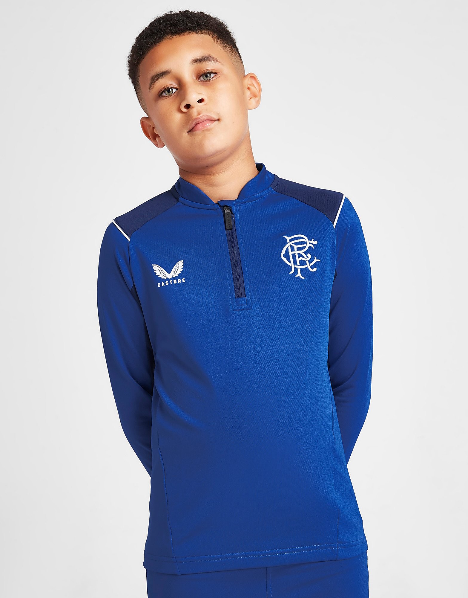

Castore Rangers FC 2022/23 Training 1/4 Zip Top Junior - Blue - Kids, Blue