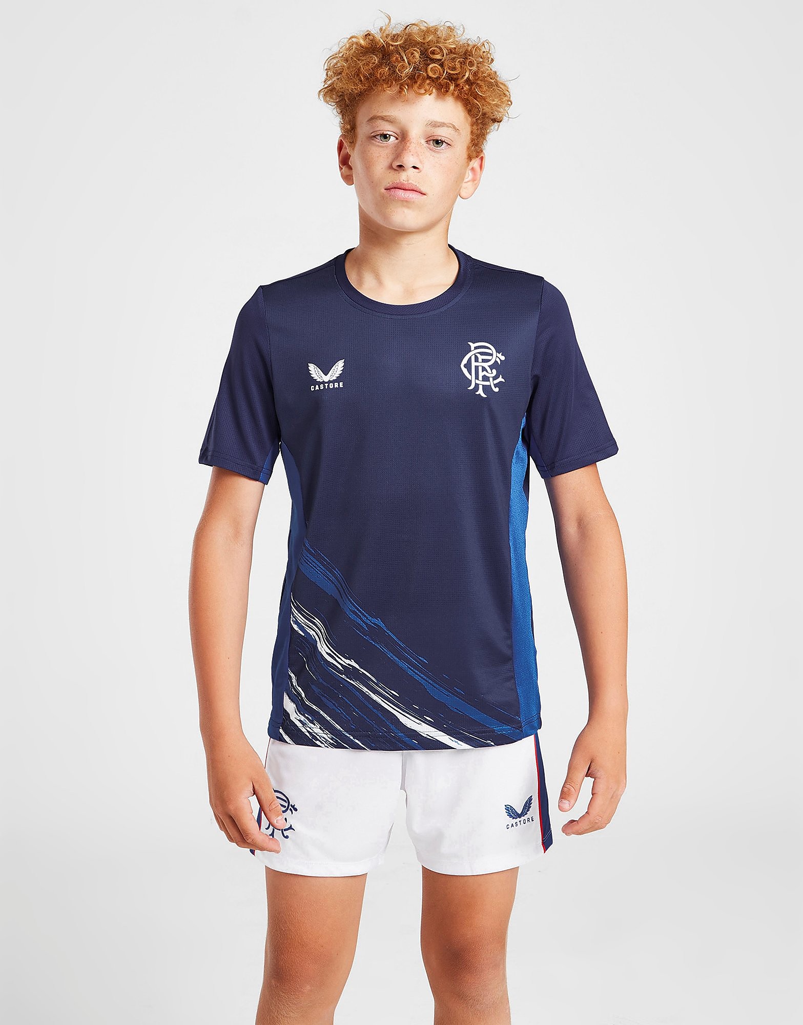 

Castore Rangers FC 2022/23 Match Day T-Shirt Junior - Navy - Kids, Navy