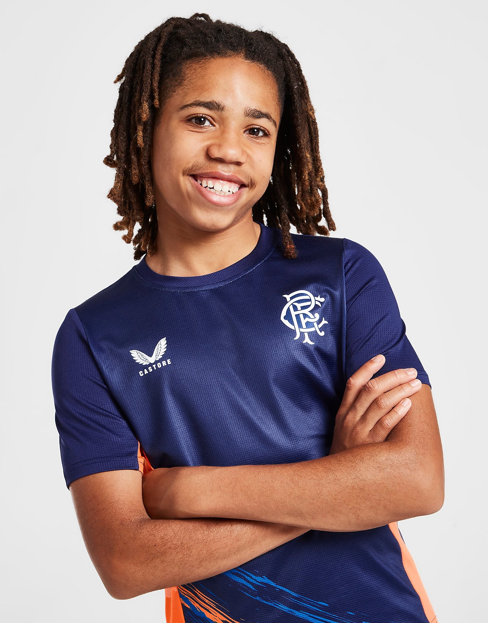 

Castore Rangers FC 2022/23 Match Day T-Shirt Junior - Orange - Kids, Orange
