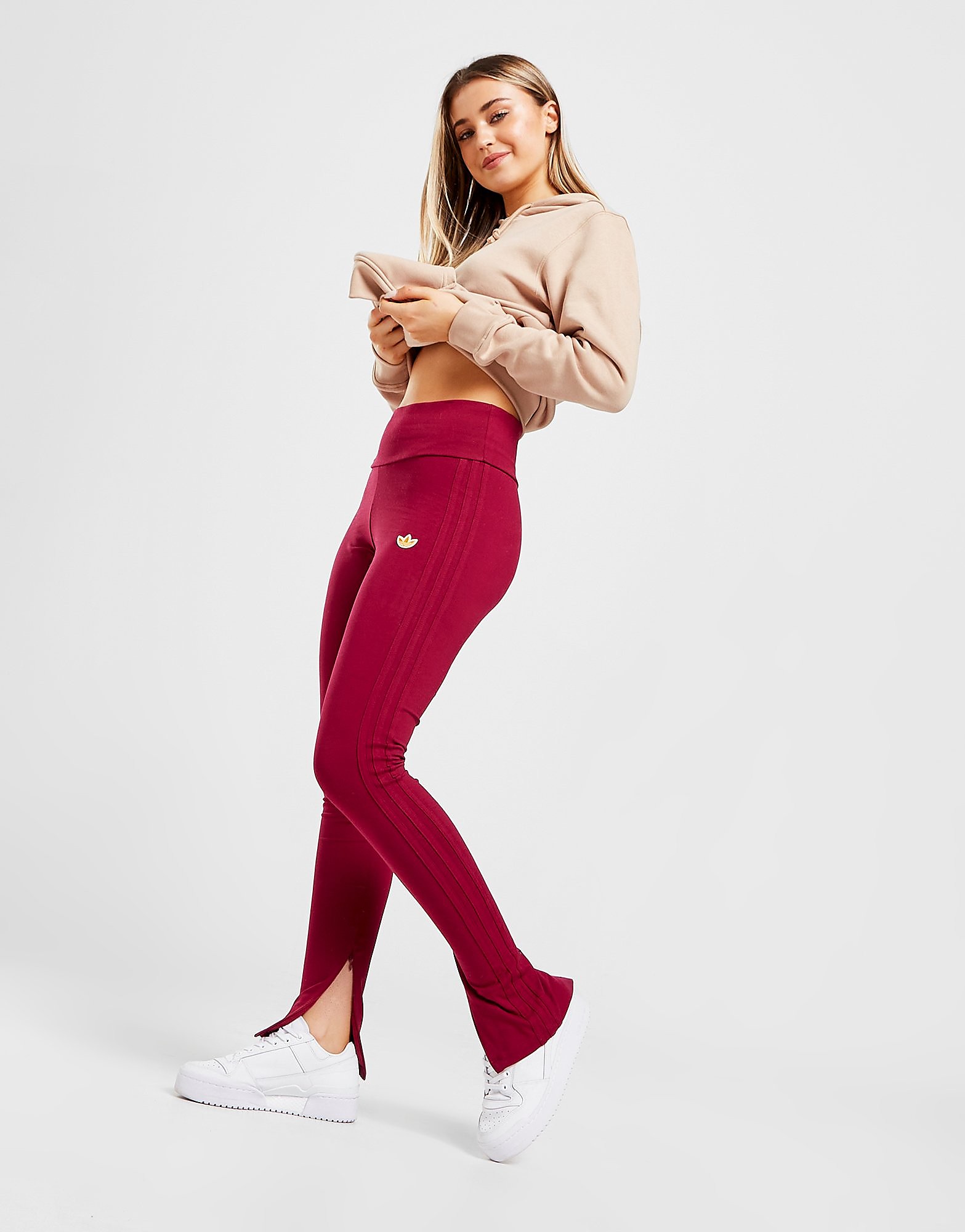 

adidas Originals Varsity Leggings - Legacy Burgundy - Womens, Legacy Burgundy