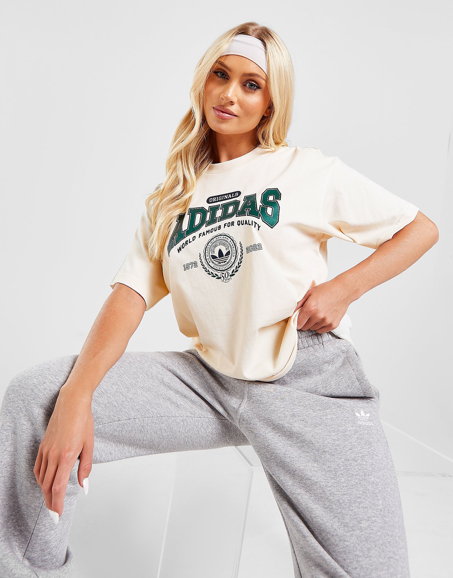 

adidas Originals Class of 72 T-Shirt - Wonder White - Womens, Wonder White
