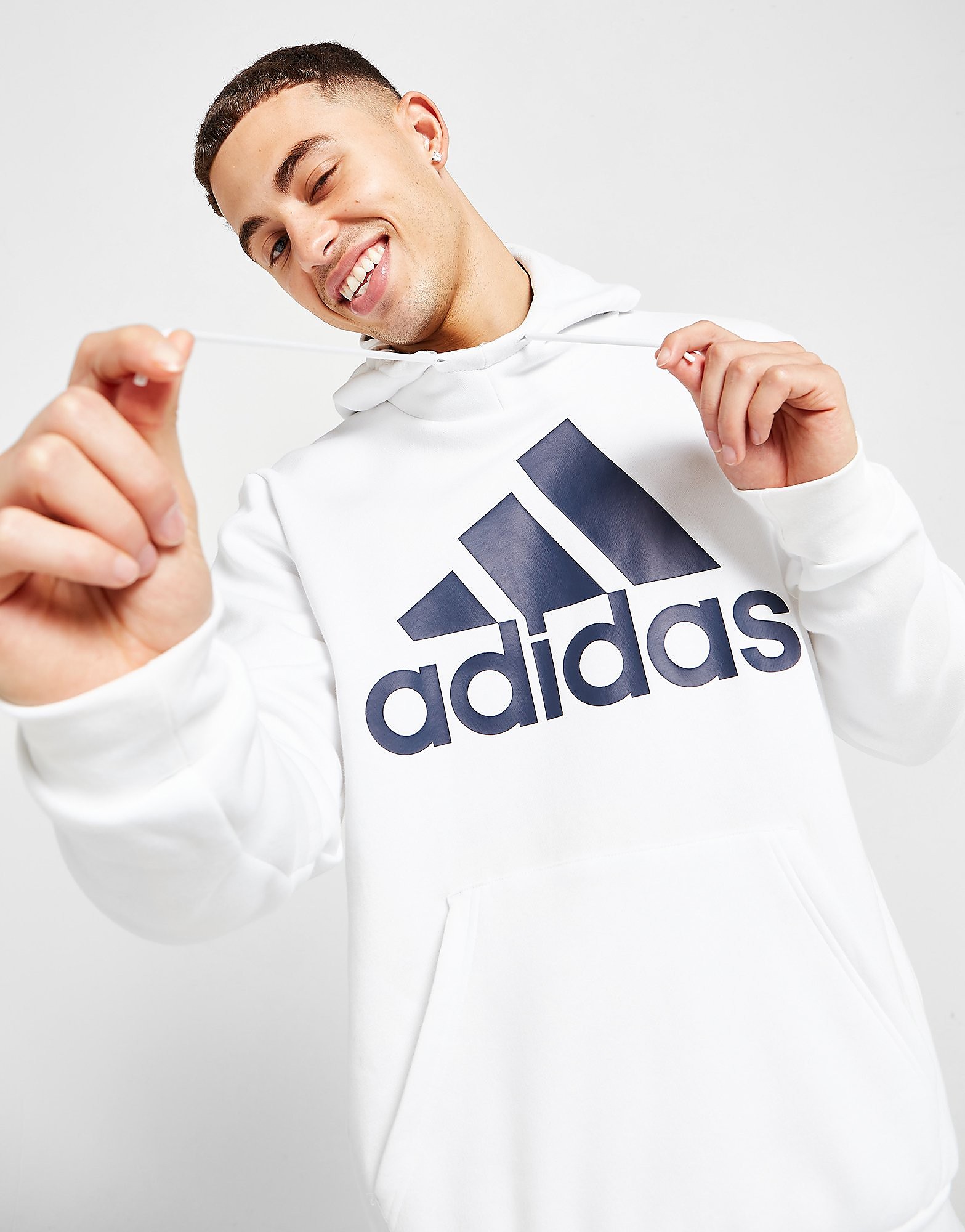

adidas Fury Hoodie - White - Mens, White
