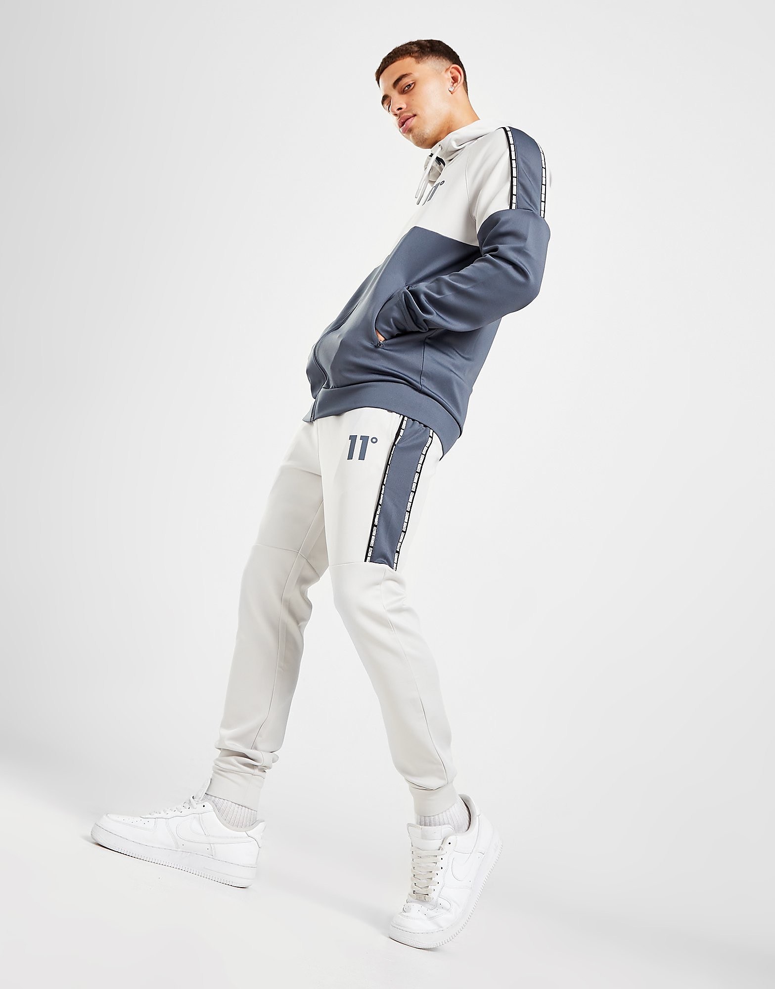 

11 Degrees Poly Tape Track Pants - Only at JD - Grey - Mens, Grey
