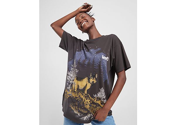 LEVI'S Graphic Thrift T-Shirt - Black - Womens, Black