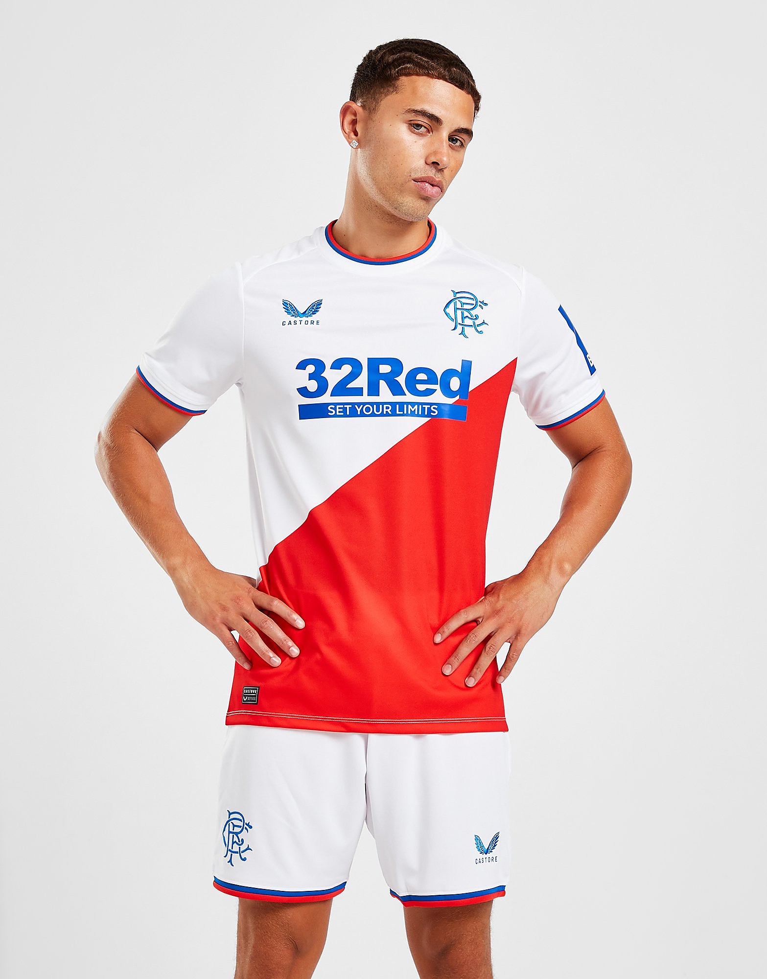

Castore Rangers FC 2022/23 Away Shorts - White - Mens, White