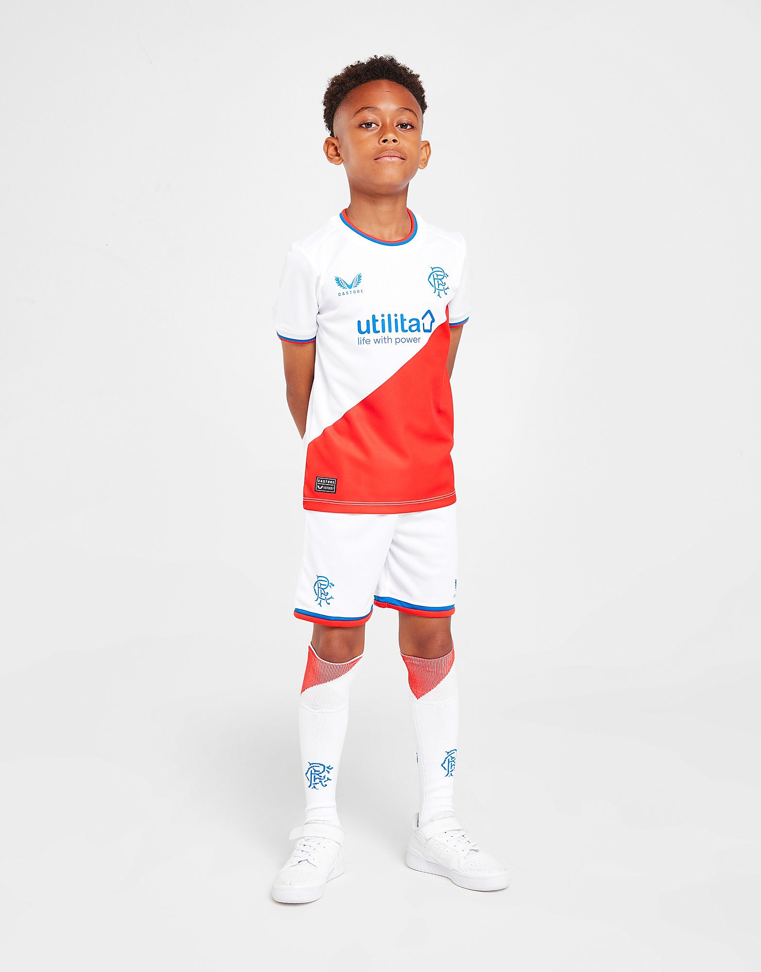 

Castore Rangers FC 2022/23 Away Kit Children - White - Kids, White