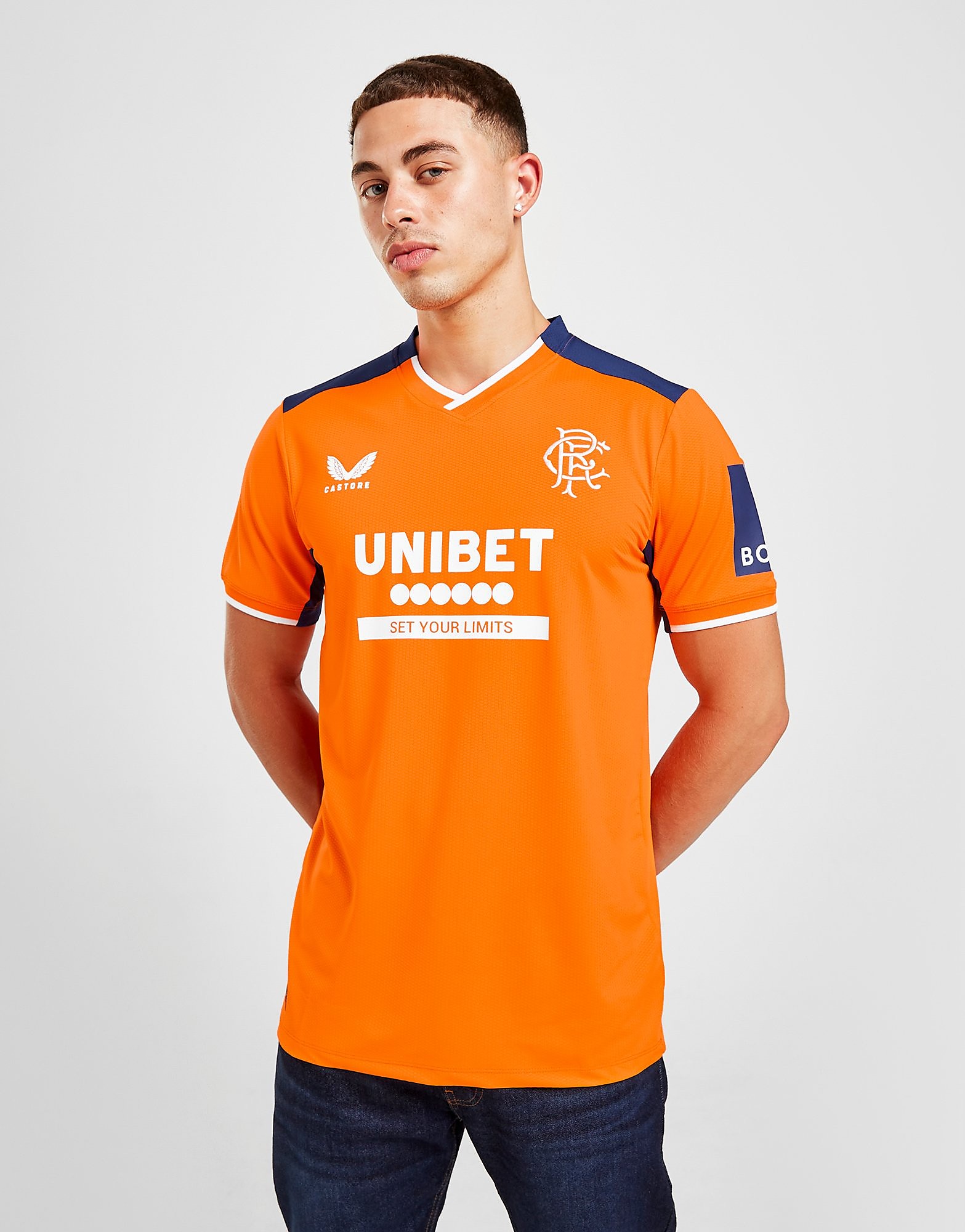 Castore Camisola Equipamento Alternativo Rangers FC 2022/23 Match - Or-de-laranja - Mens, Or-de-laranja