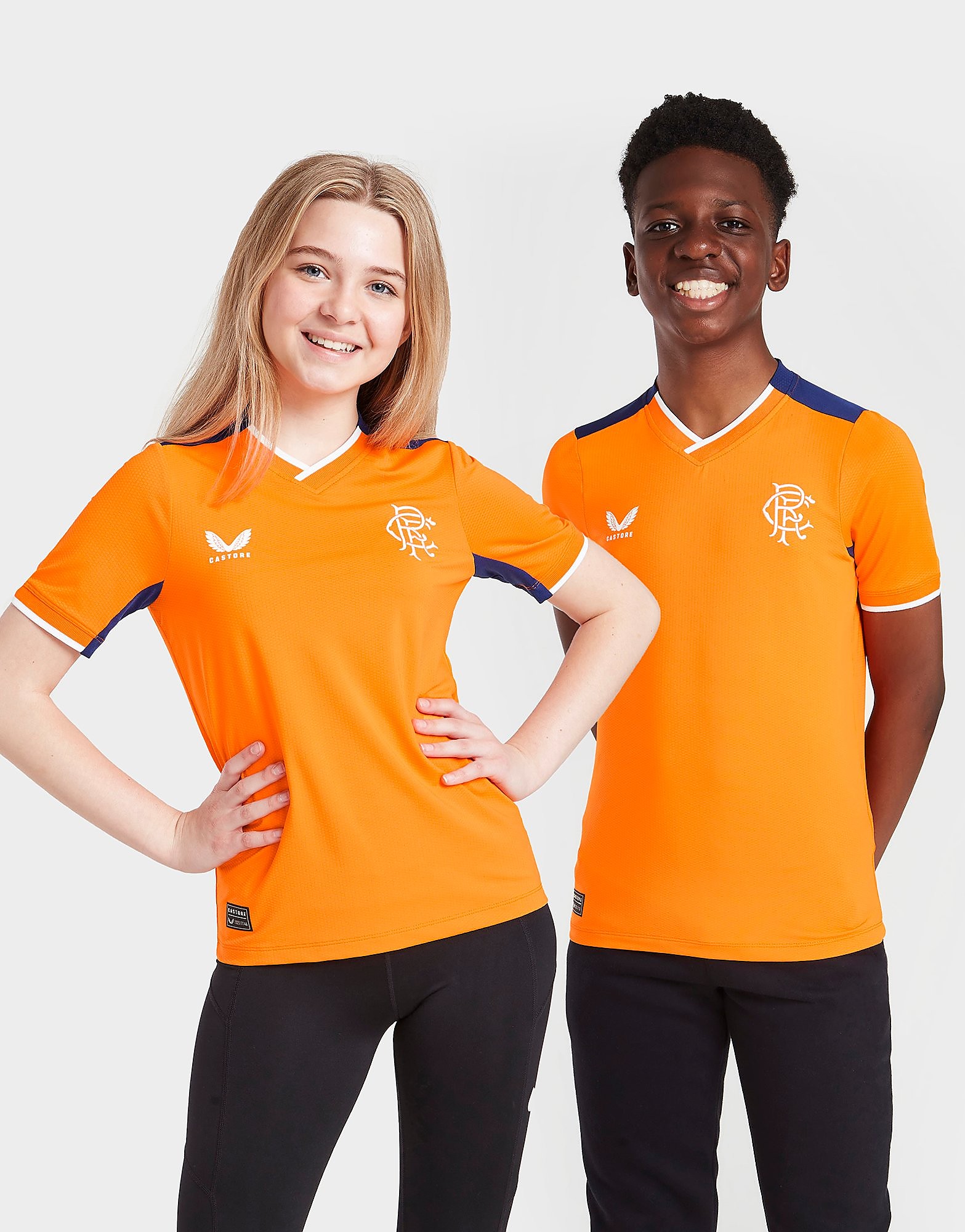 Castore Camisola Equipamento Alternativo Rangers FC 2022/23 Match para Júnior - Or-de-laranja - Kids, Or-de-laranja