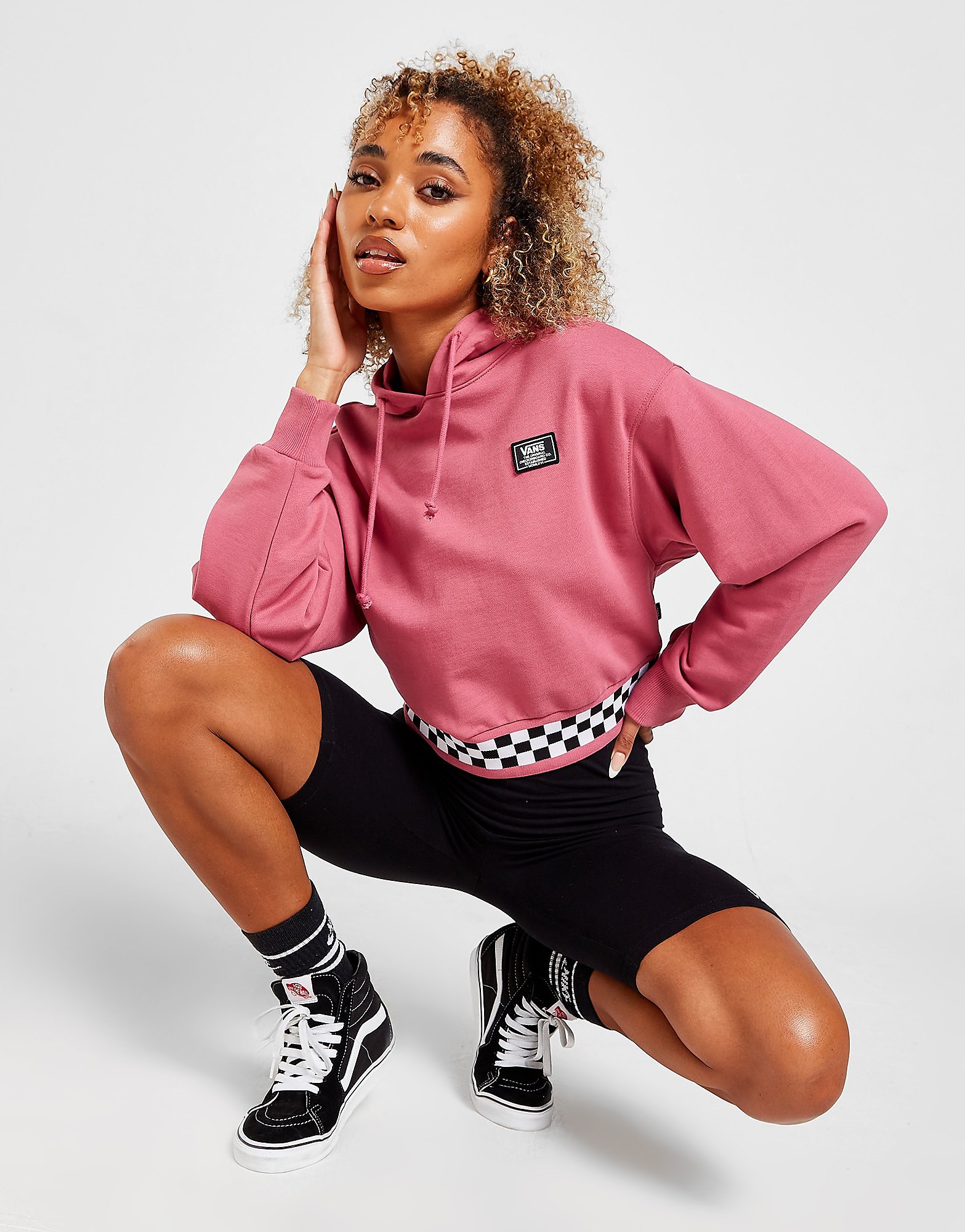 

Vans Checkerboard Overhead Hoodie - Pink - Womens, Pink