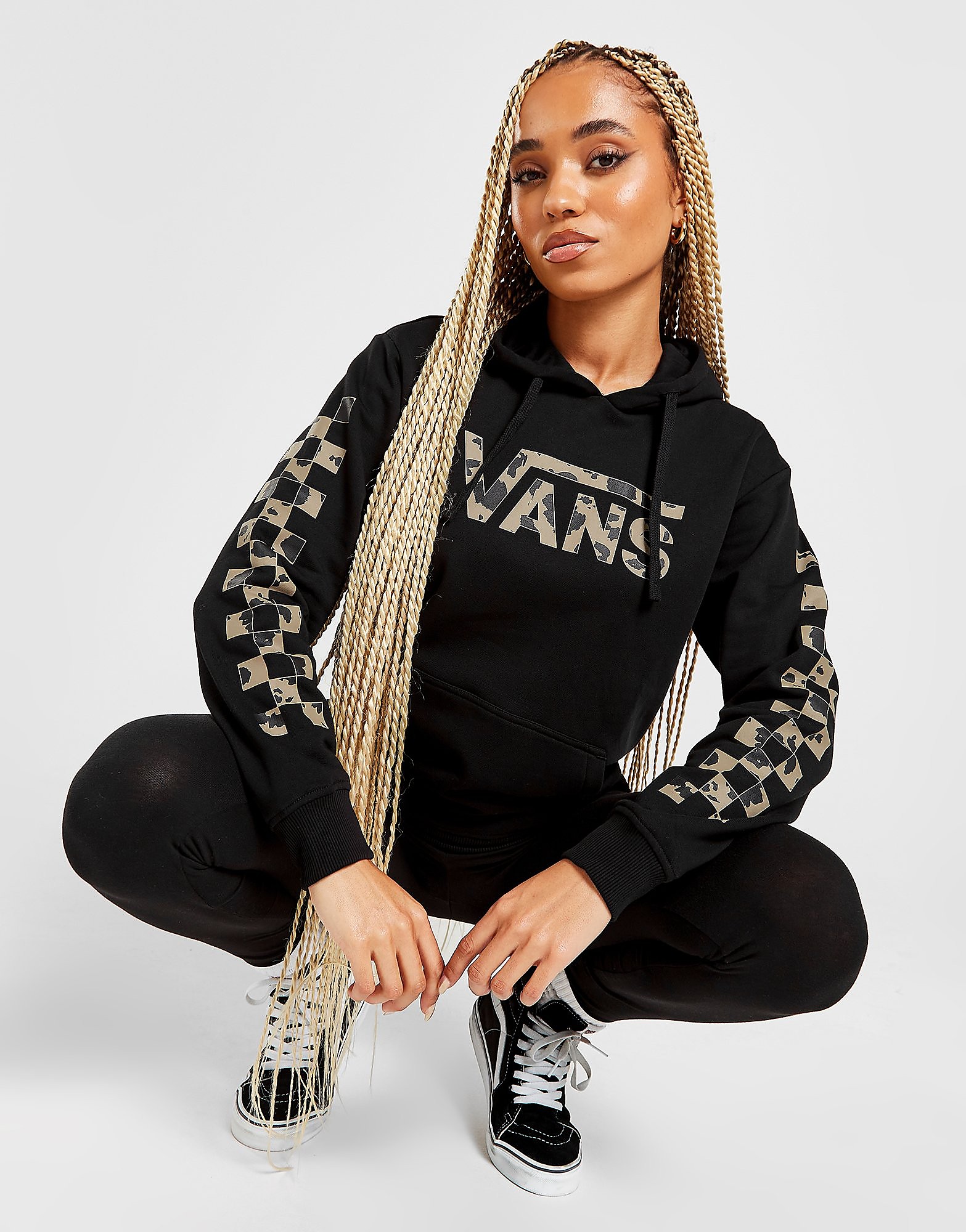 

Vans Leopard Print Infil Hoodie - Black - Womens, Black
