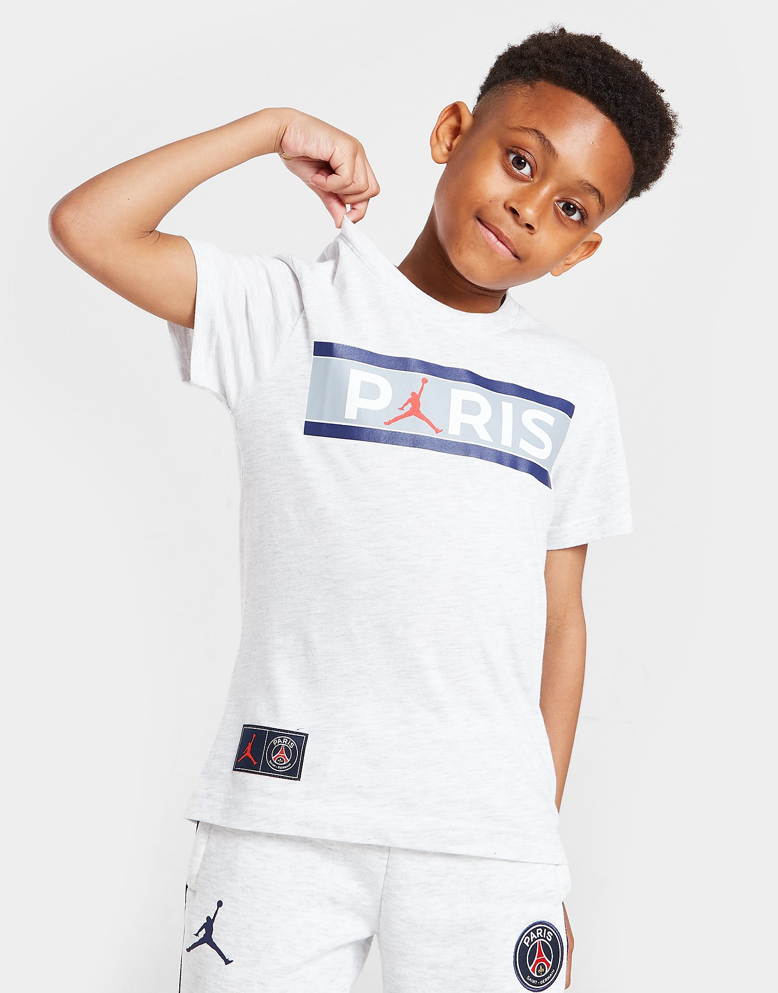 

Jordan Paris Saint Germain Wordmark T-Shirt Children - Grey - Kids, Grey