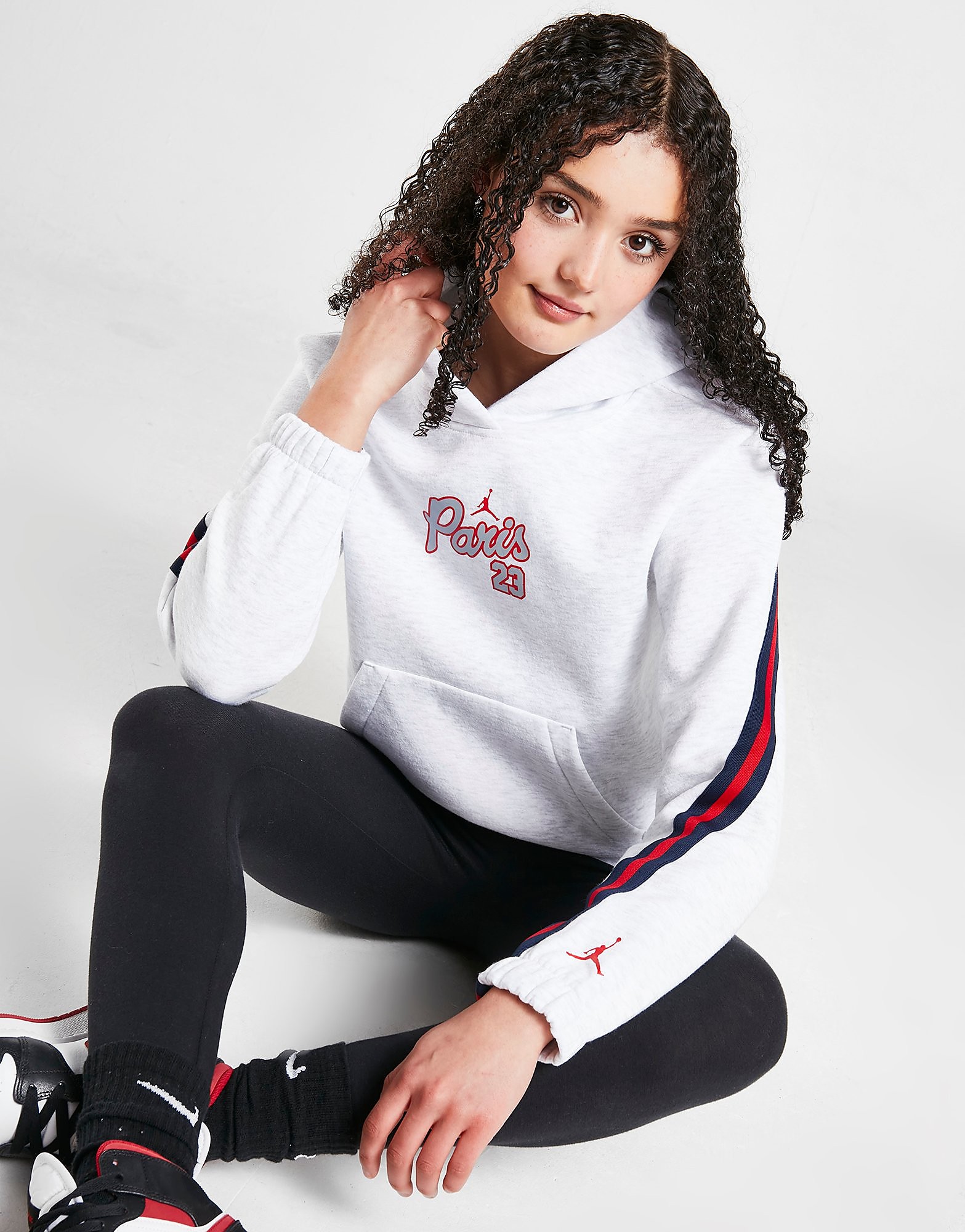 

Jordan Girls' Paris Saint Germain Pullover Hoodie Junior - Grey - Kids, Grey