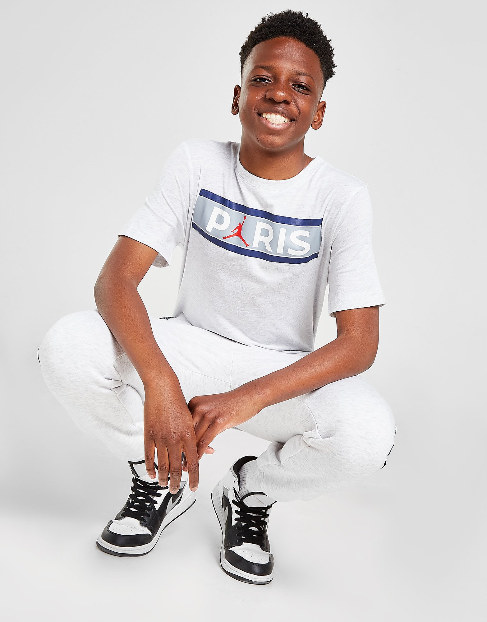 

Jordan Paris Saint Germain Wordmark T-Shirt Junior - White - Kids, White