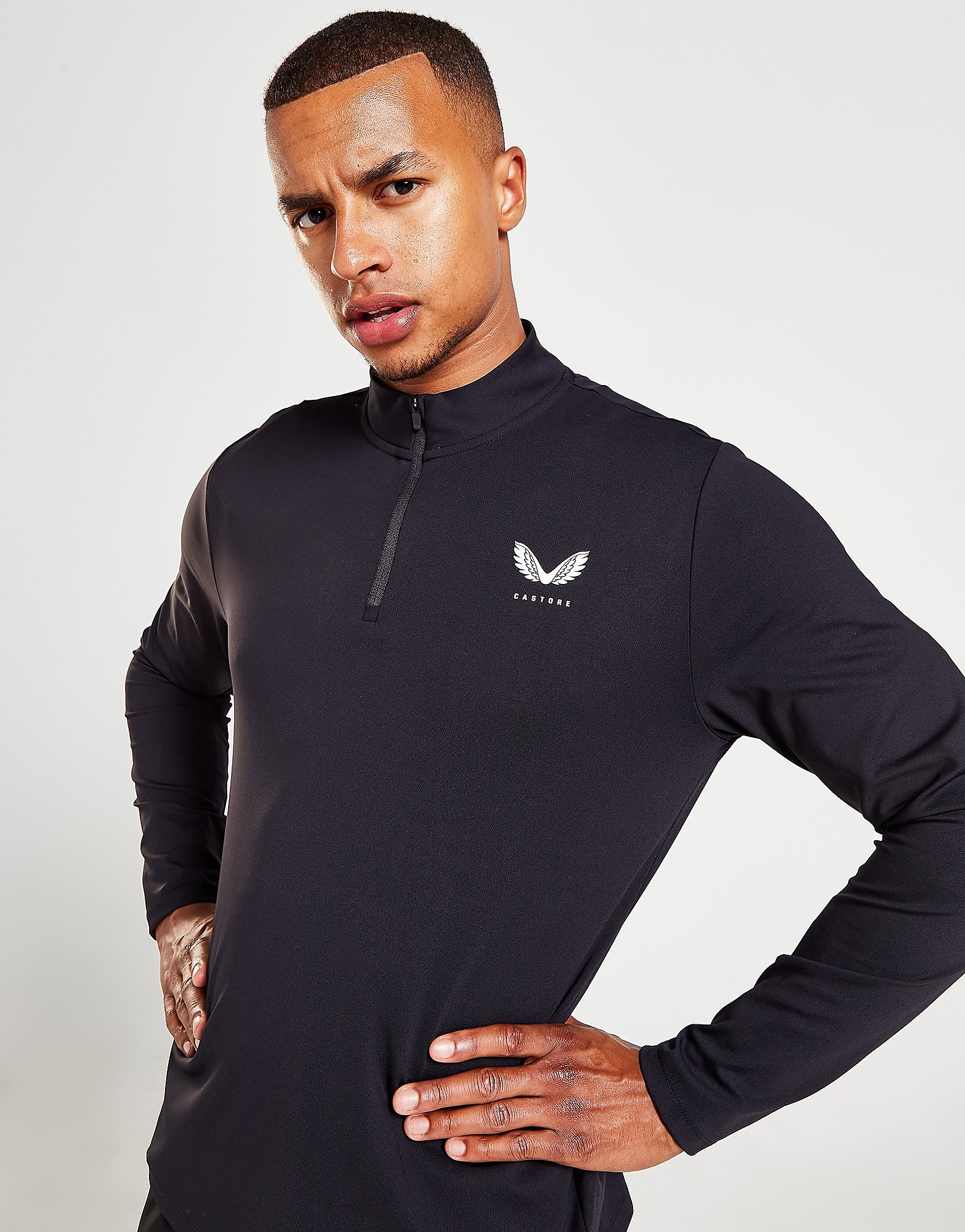 

Castore Protek 1/4 Zip Top - Black - Mens, Black