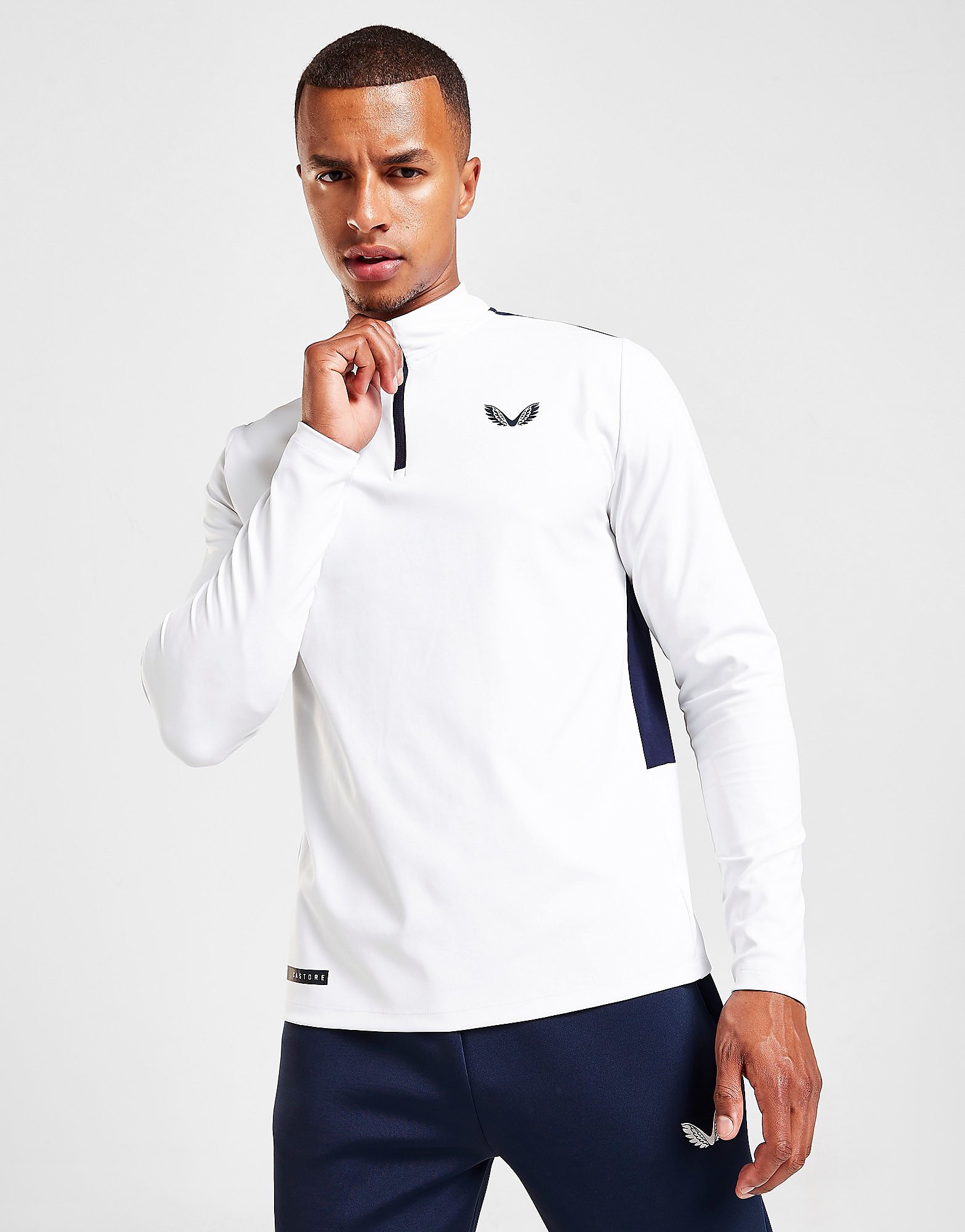 

Castore Cobalt 1/4 Zip Top - White - Mens, White