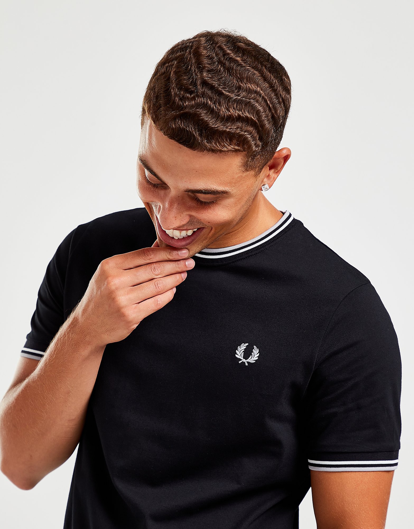 

Fred Perry Twin Tipped T-Shirt - Only at JD - BLACK - Mens, BLACK