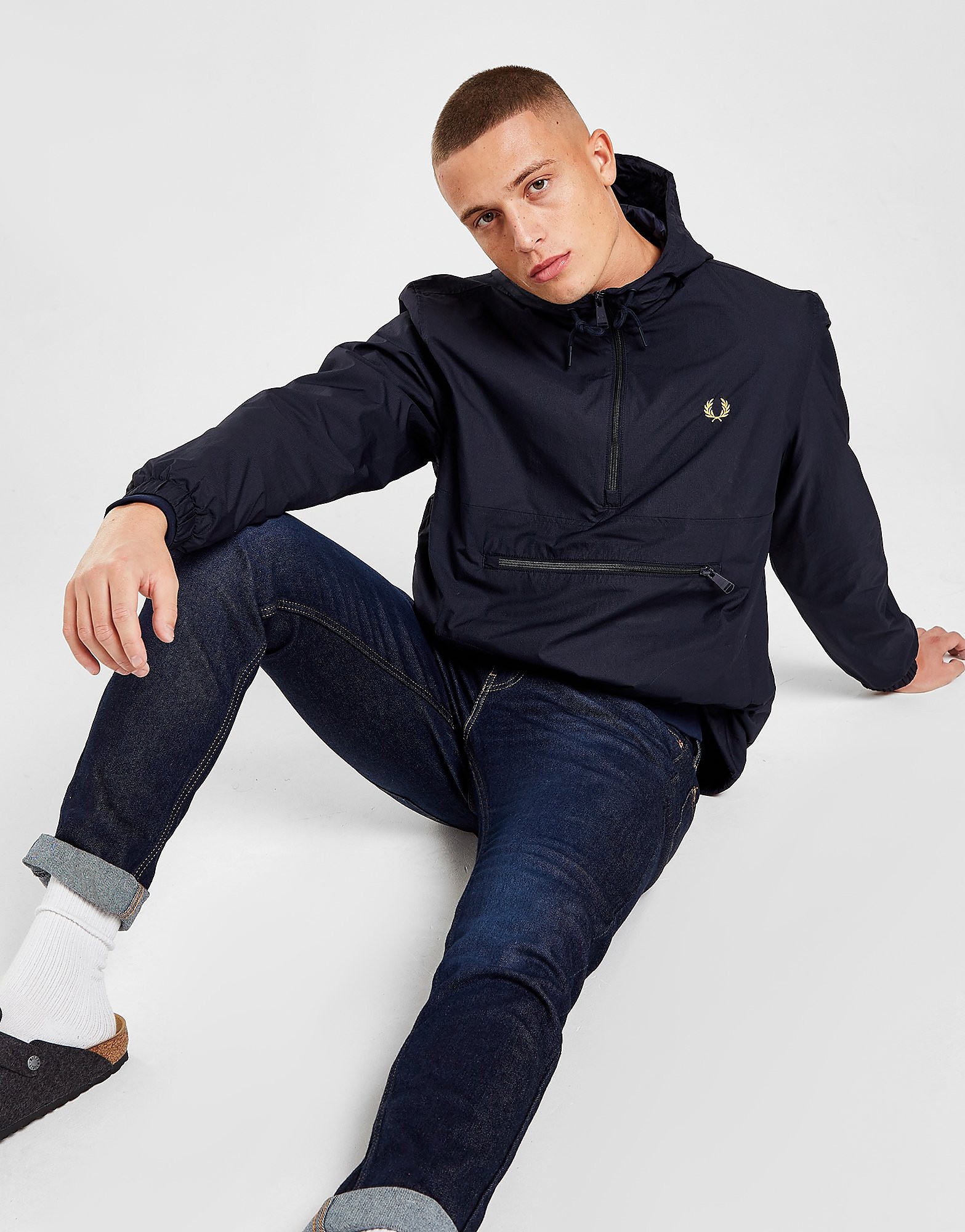 

Fred Perry Overhead Jacket - Blue - Mens, Blue