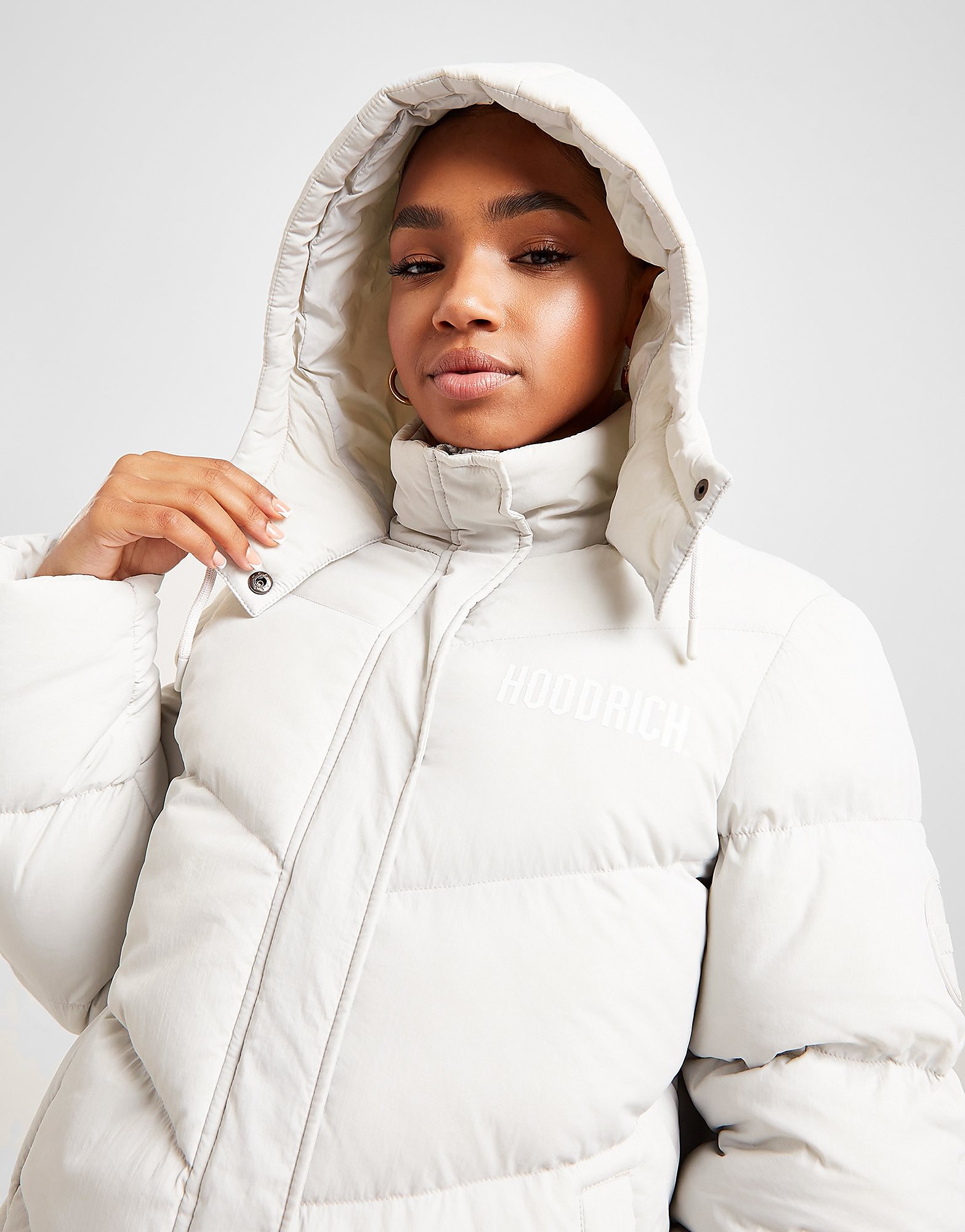 

Hoodrich Long Puffer Jacket - Grey - Womens, Grey