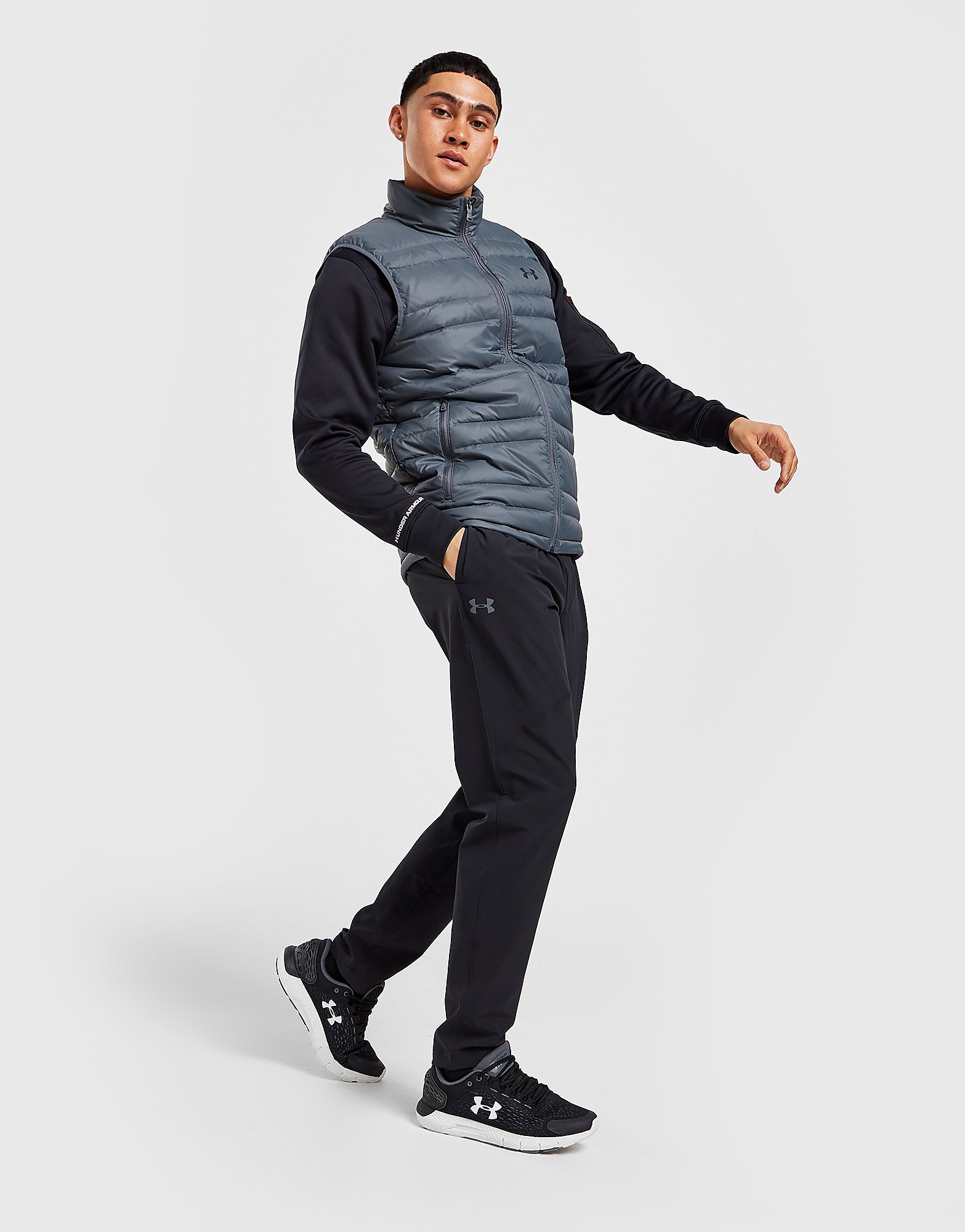

Under Armour Stretch Woven Track Pants - Black - Mens, Black