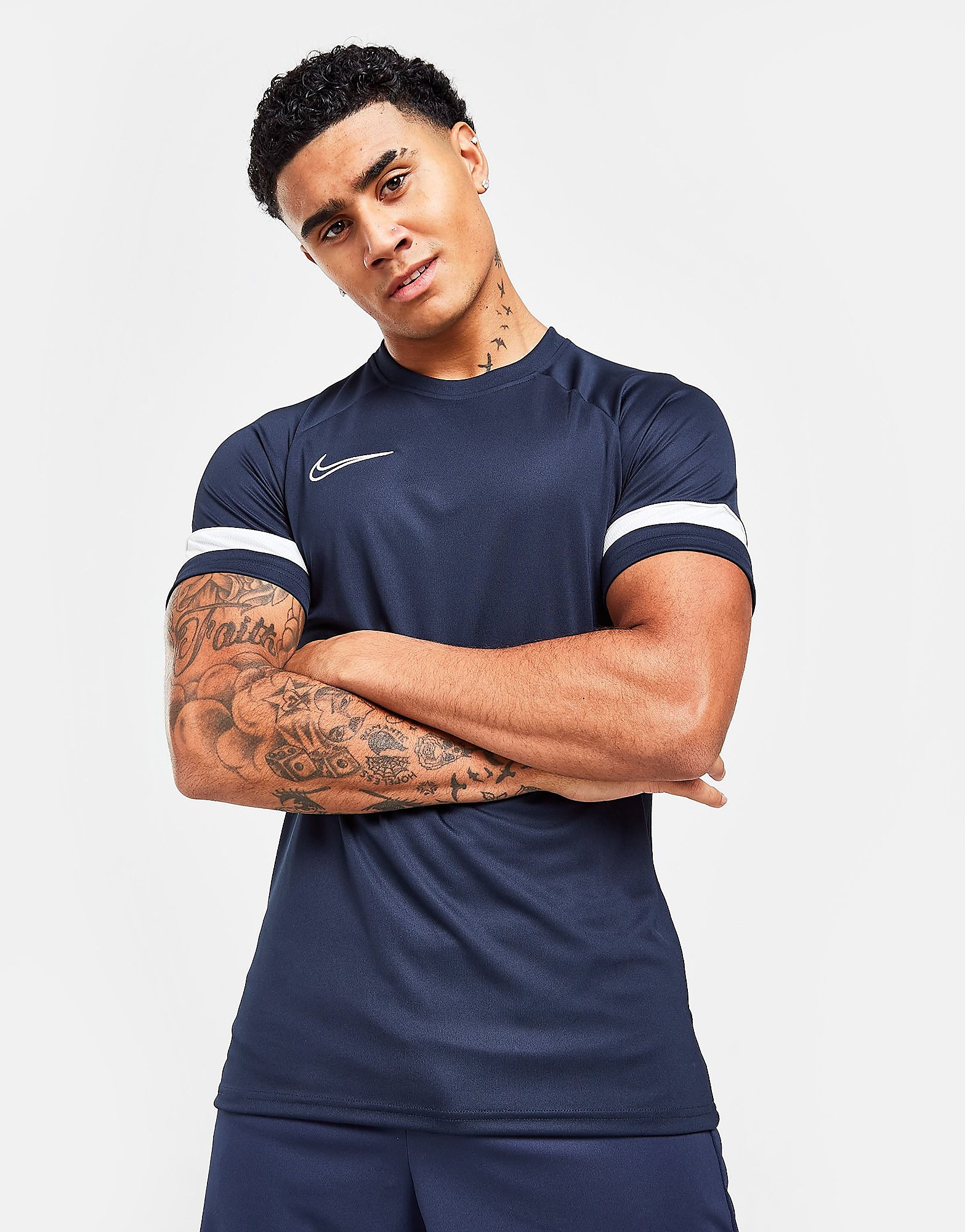 

Nike Academy Essential T-Shirt - Obsidian/White/White/White, Obsidian/White/White/White