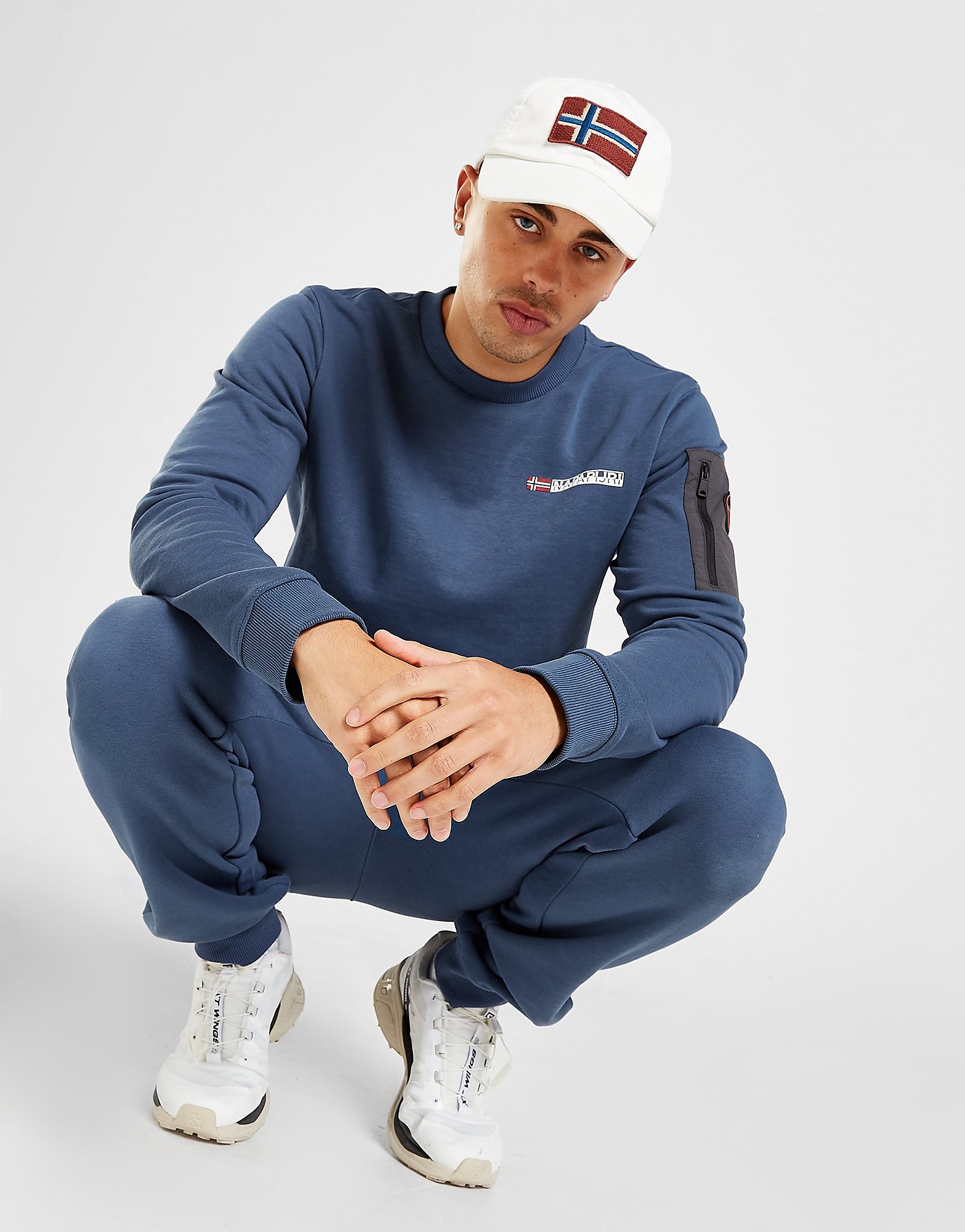 

Napapijri Belk Crew Sweatshirt - Only at JD - Blue - Mens, Blue