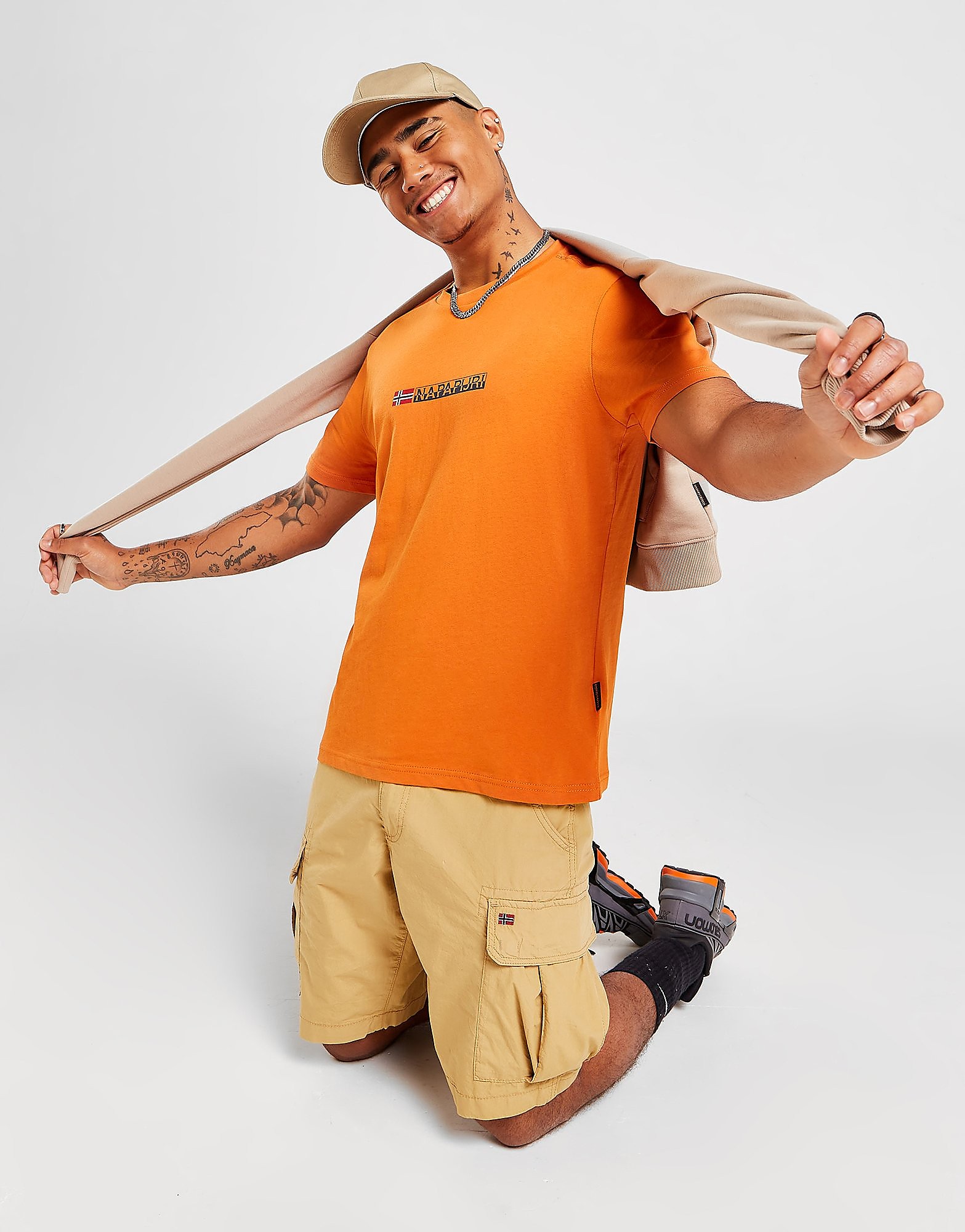 

Napapijri Sory Logo T-Shirt - Only at JD - Orange - Mens, Orange