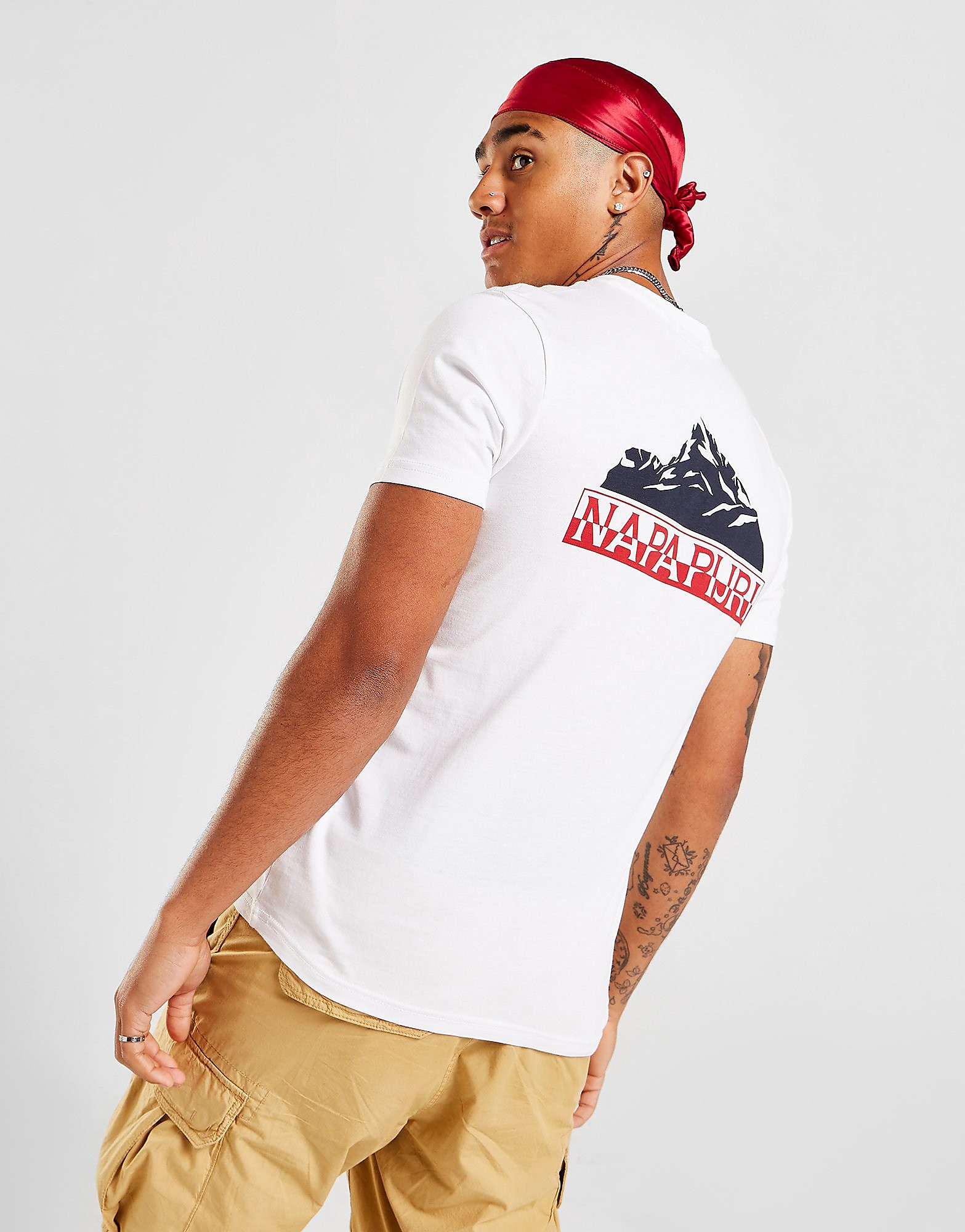 

Napapijri Sondi Back Mountain T-Shirt - Only at JD - White - Mens, White