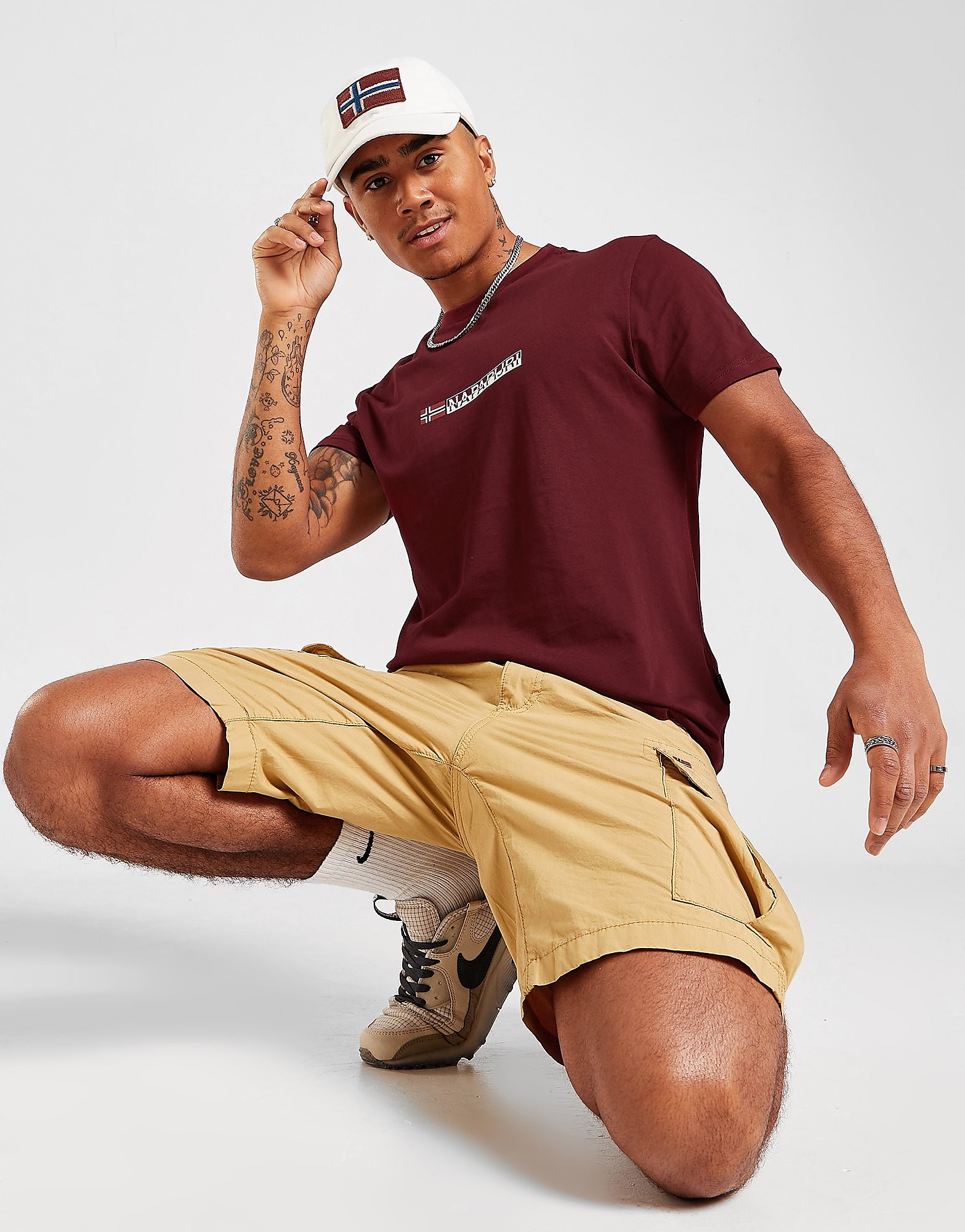 

Napapijri Sory Logo T-Shirt - Only at JD - Red - Mens, Red