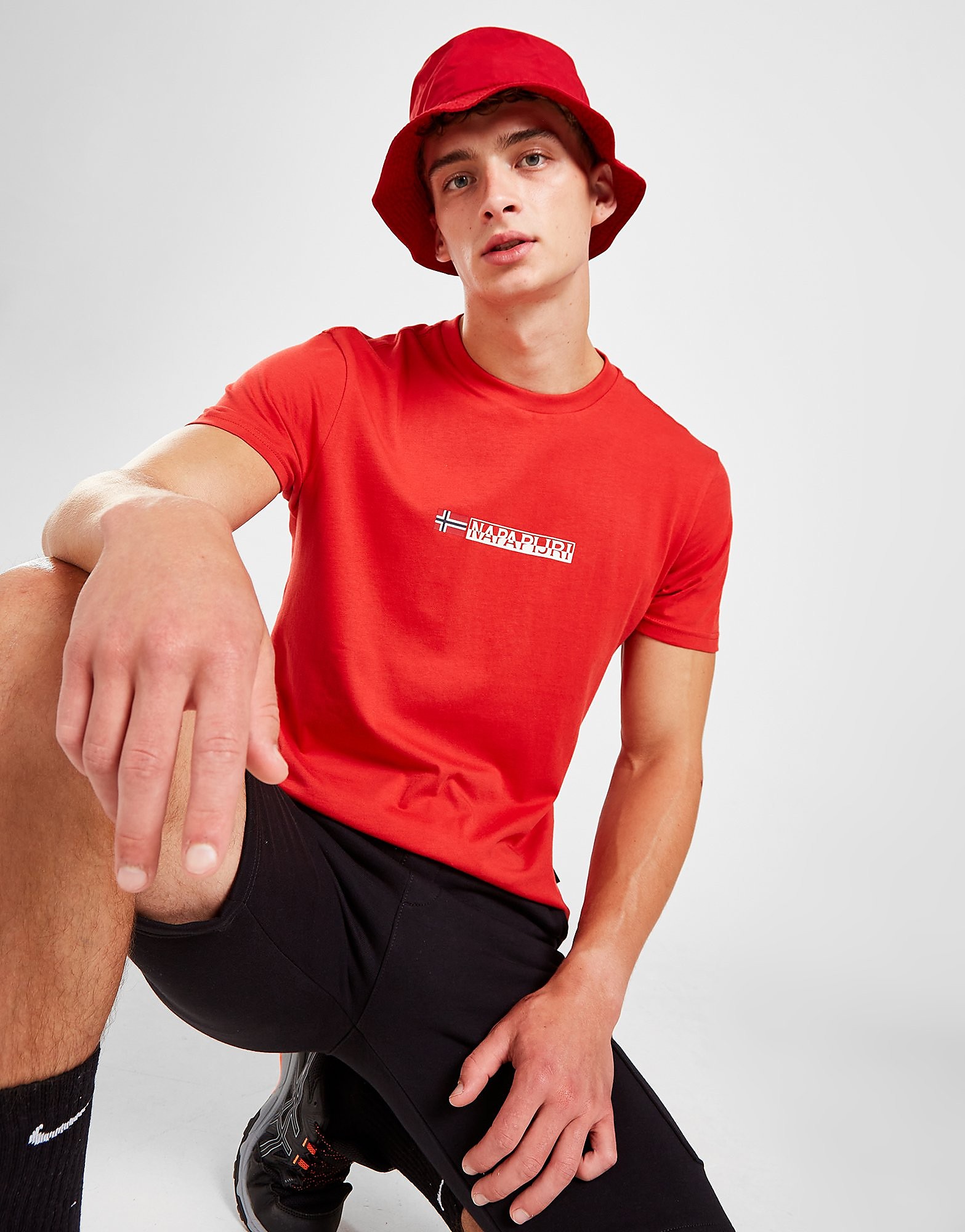 

Napapijri Sory Logo T-Shirt - Only at JD - Red - Mens, Red