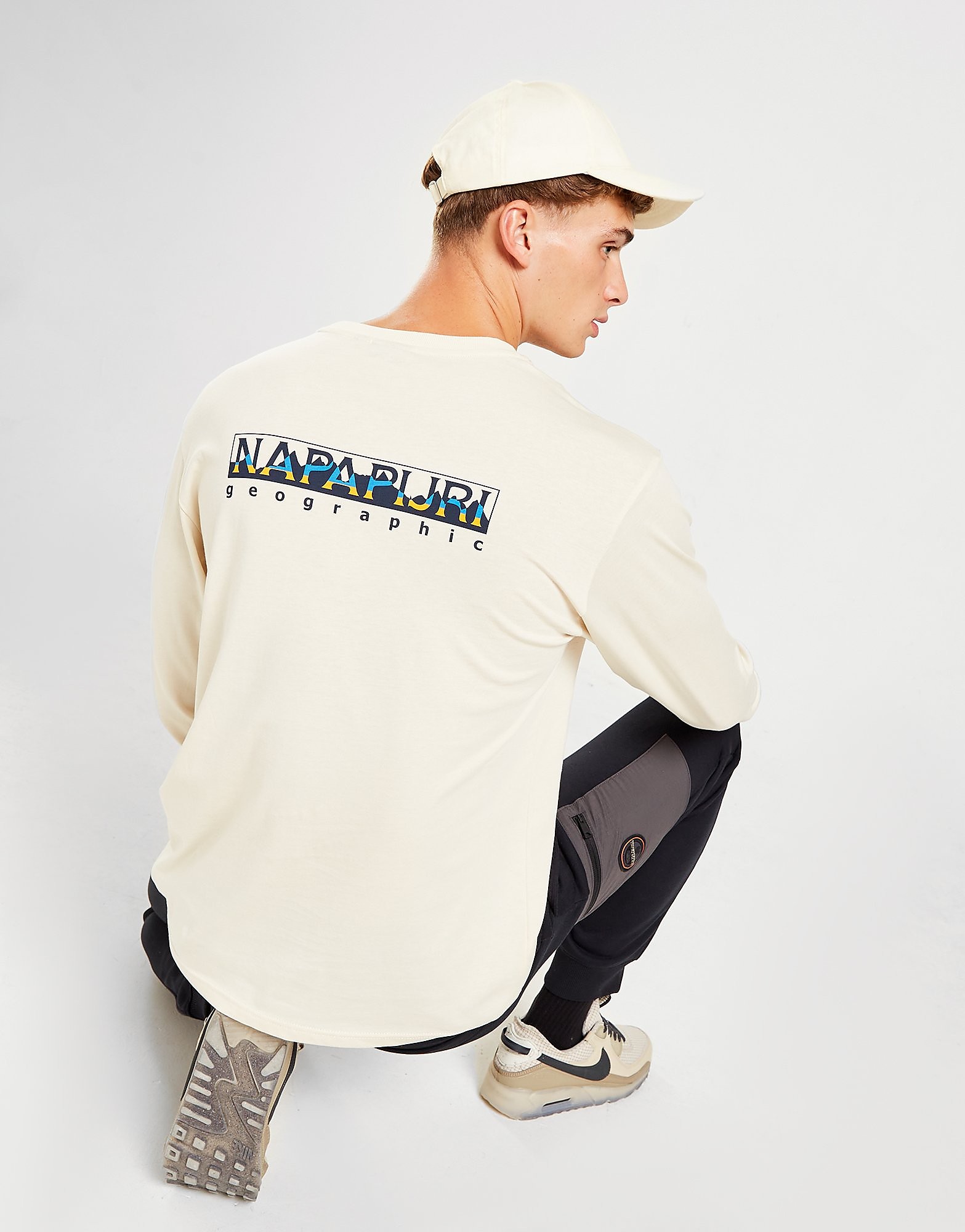 

Napapijri Telemark Long Sleeve T-Shirt - White - Mens, White