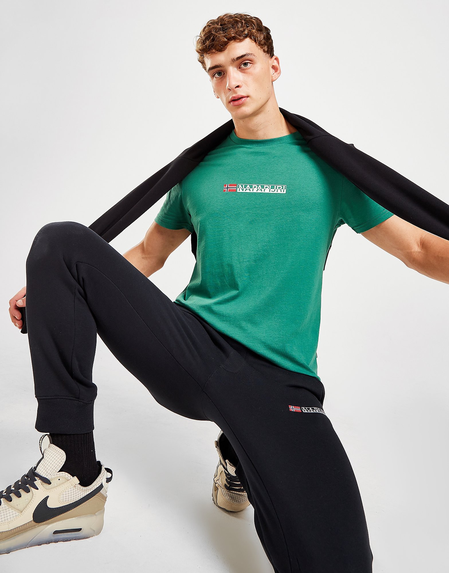 

Napapijri Sory Logo T-Shirt - Only at JD - Green - Mens, Green