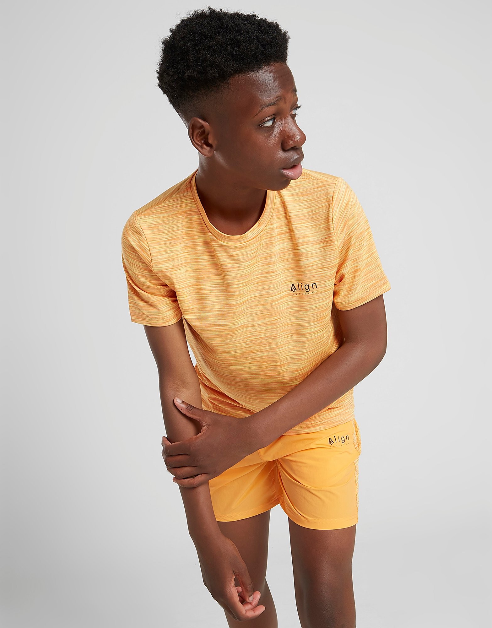 Align Roll Twist T-Shirt Junior - Orange - Kids, Orange