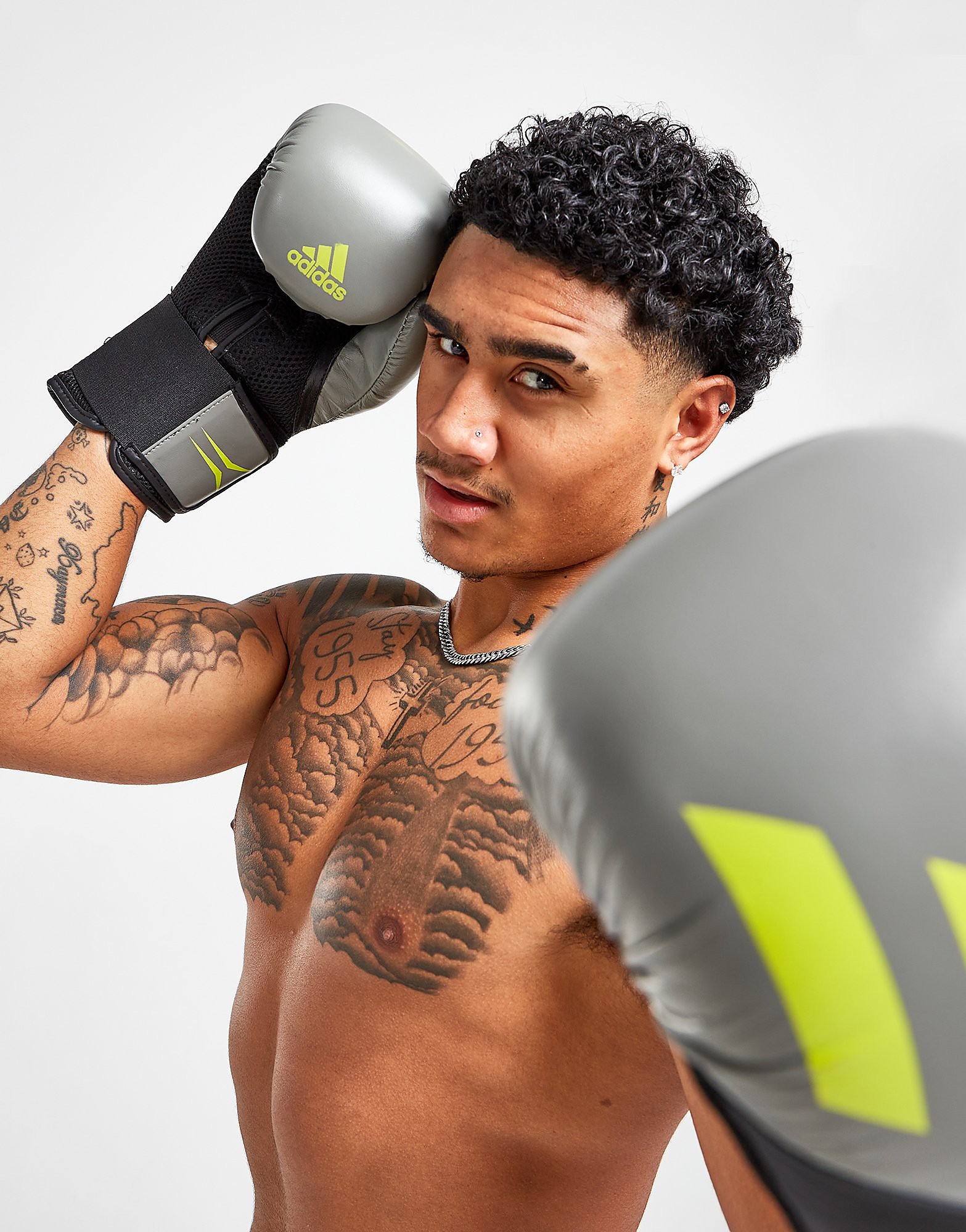 

adidas Tilt 150 Boxing Gloves - Grey - Mens, Grey