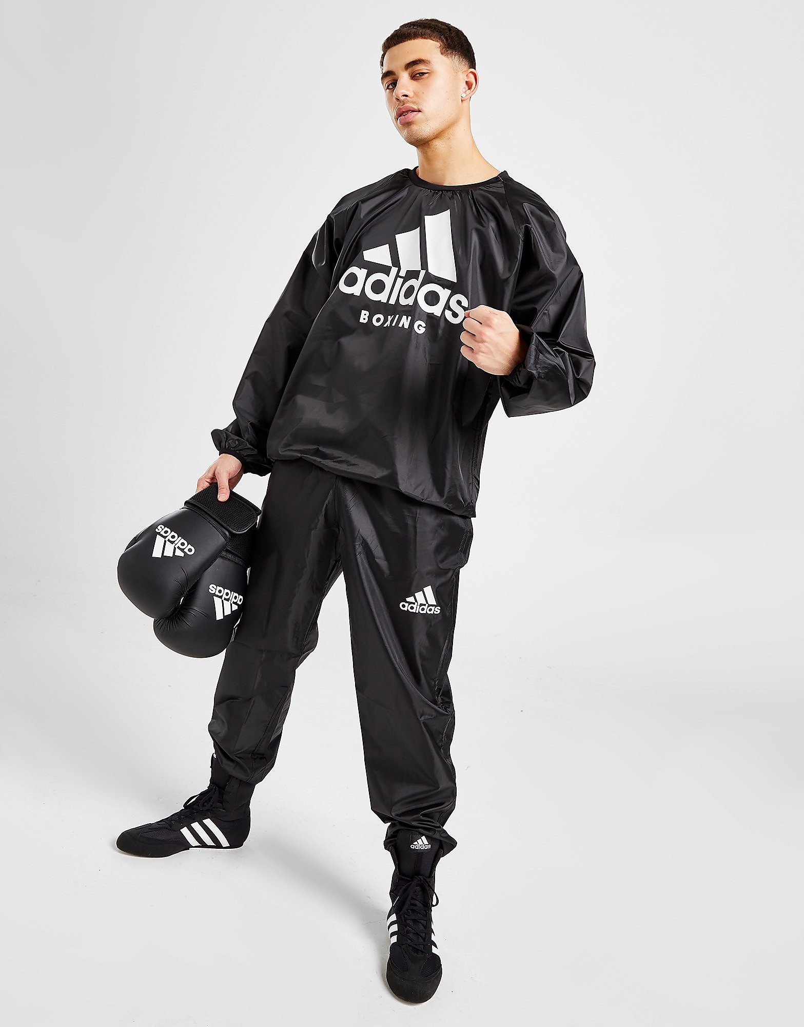 adidas Sauna Tracksuit - Black - Mens, Black