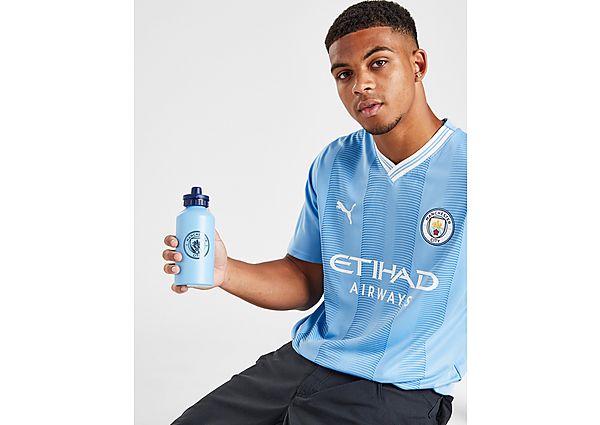Official Team Manchester City FC Aluminium 500ml Water Bottle - Blue, Blue