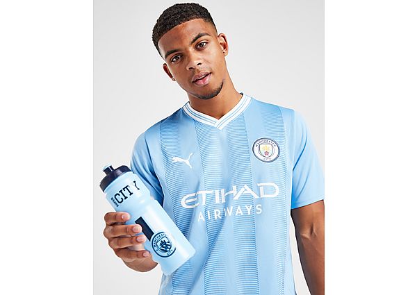 Official Team Manchester City FC 750ml Water Bottle - Blue, Blue