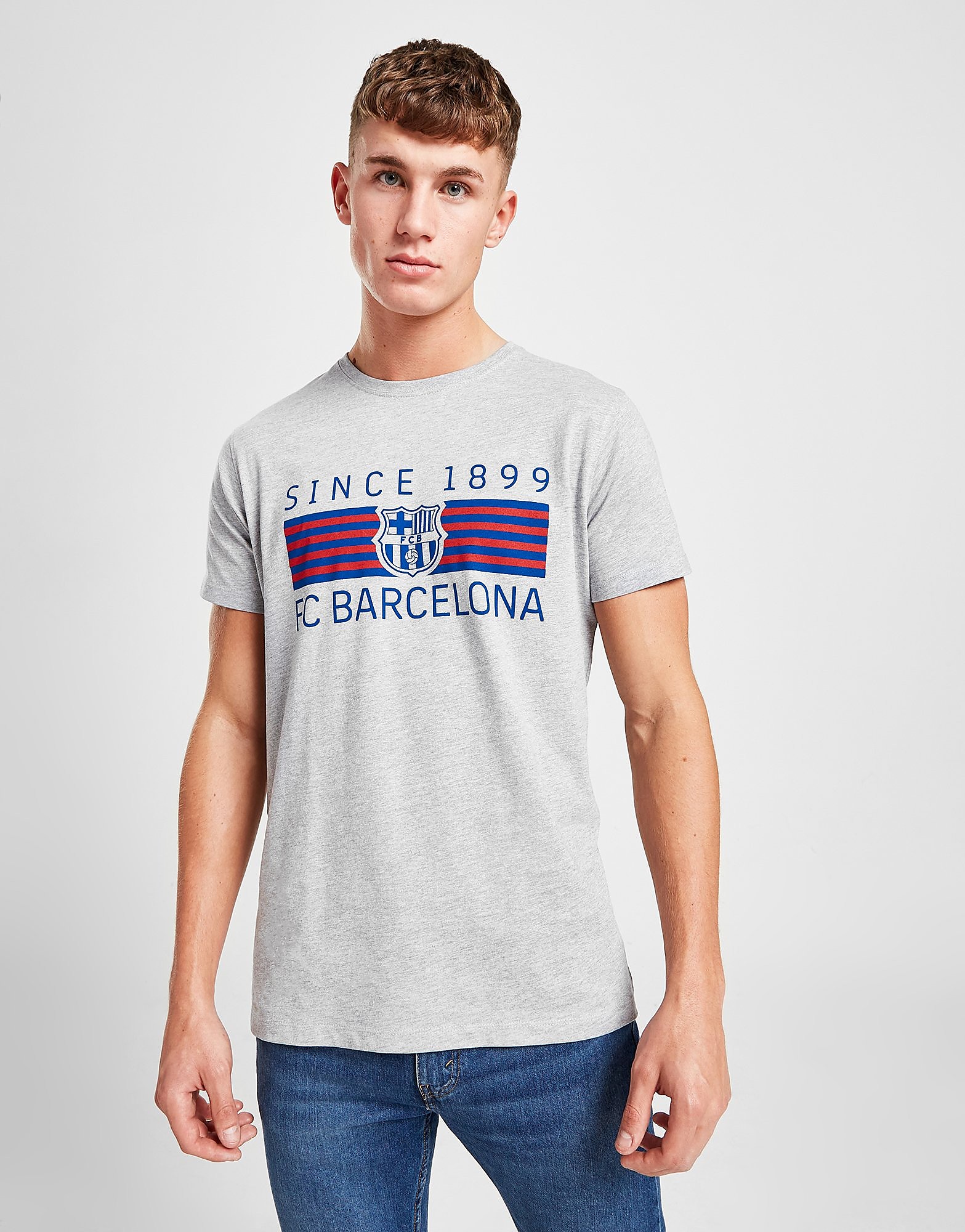 Official Team T-Shirt FC Barcelona 1899 - Cinzento - Mens, Cinzento