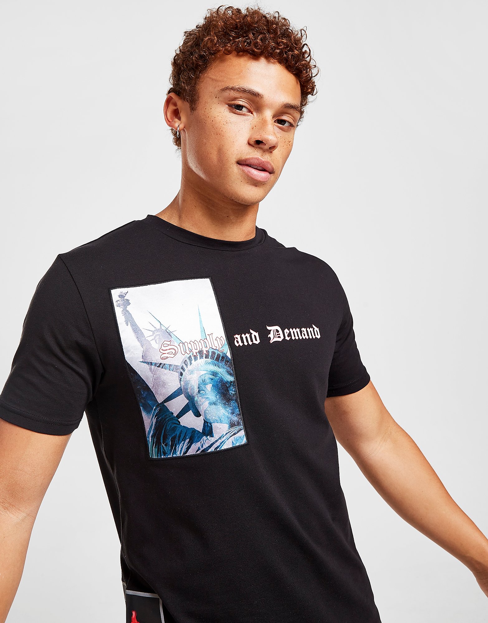 

Supply & Demand Jigsaw T-Shirt - Black - Mens, Black