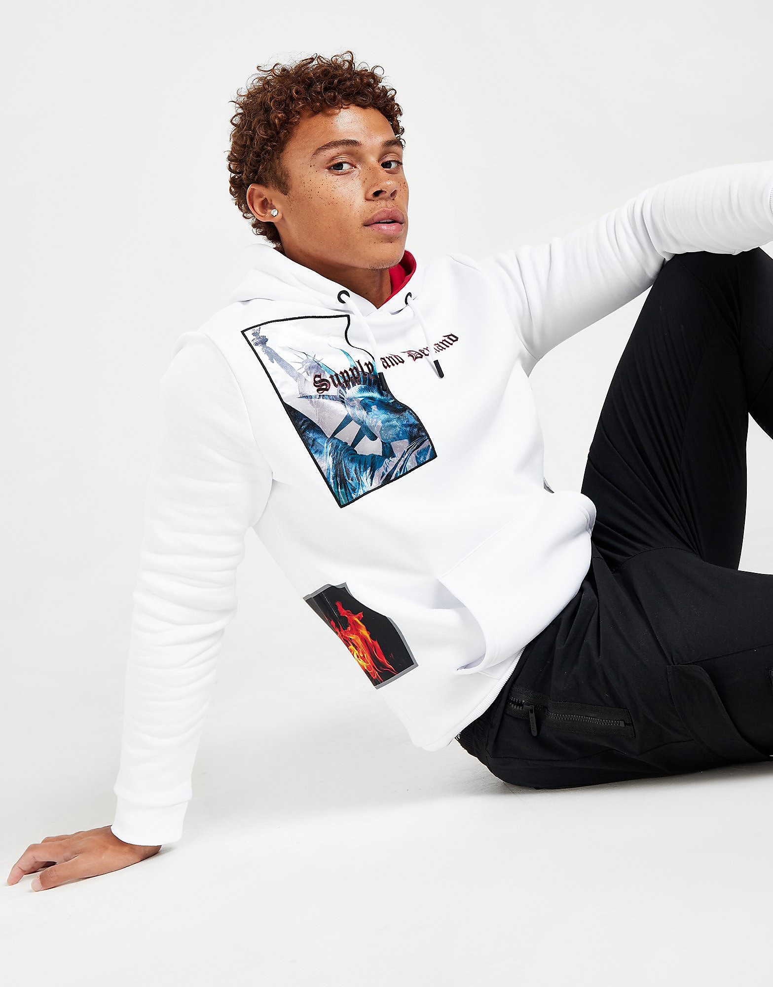 

Supply & Demand Jigsaw Hoodie - White - Mens, White
