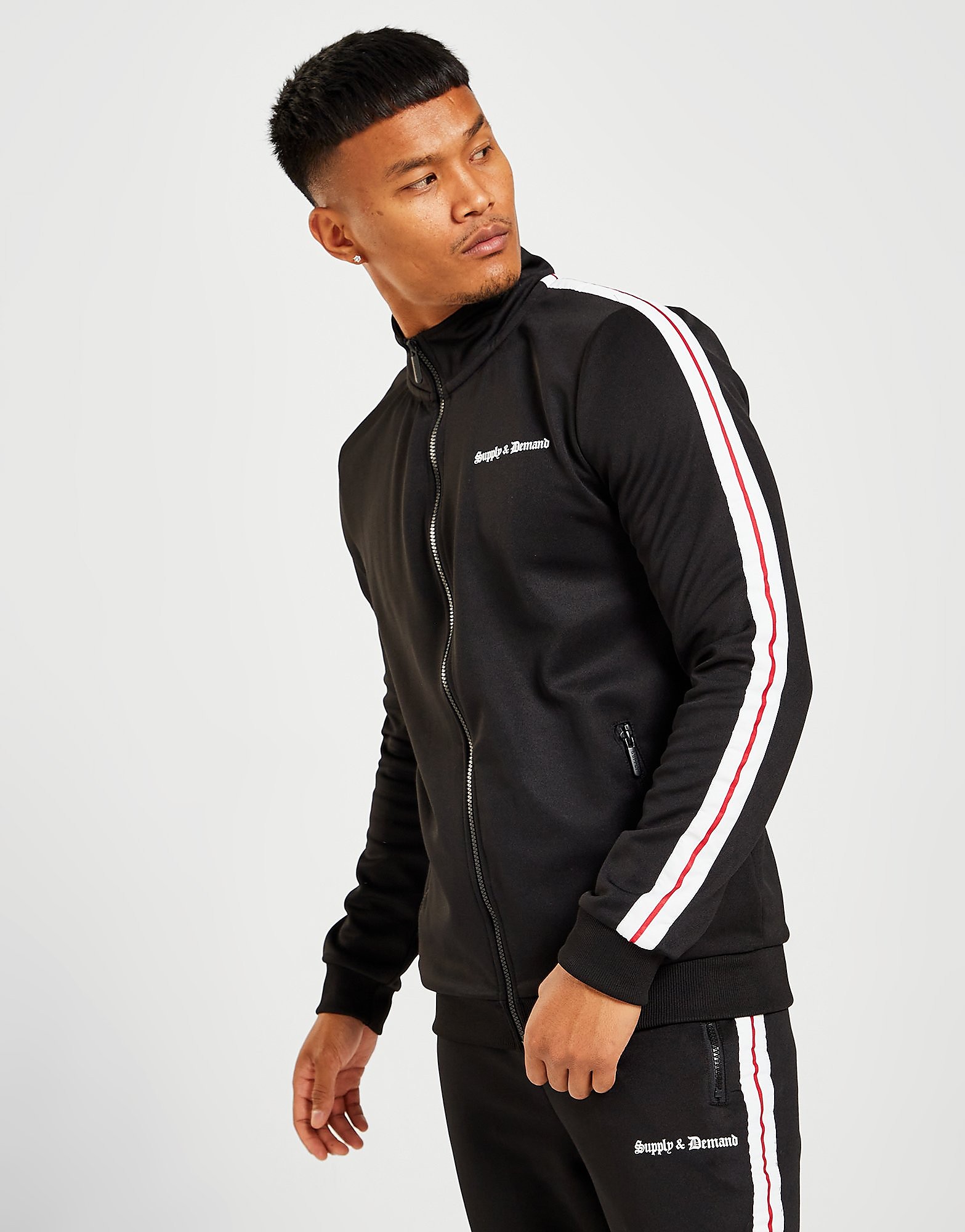 

Supply & Demand Purge Poly Track Top - Black - Mens, Black