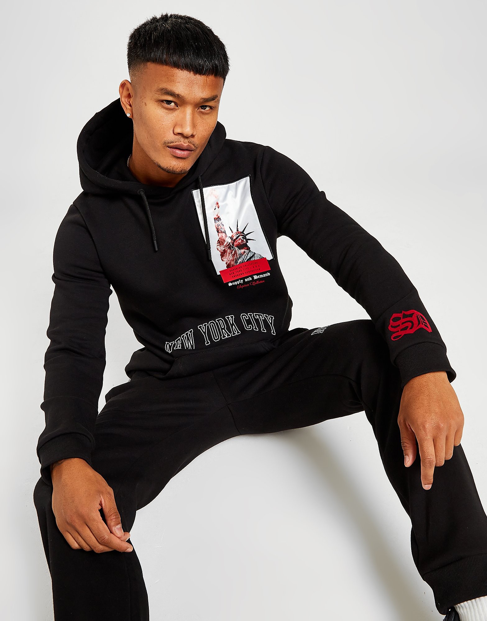 

Supply & Demand Moto Hoodie - Black - Mens, Black